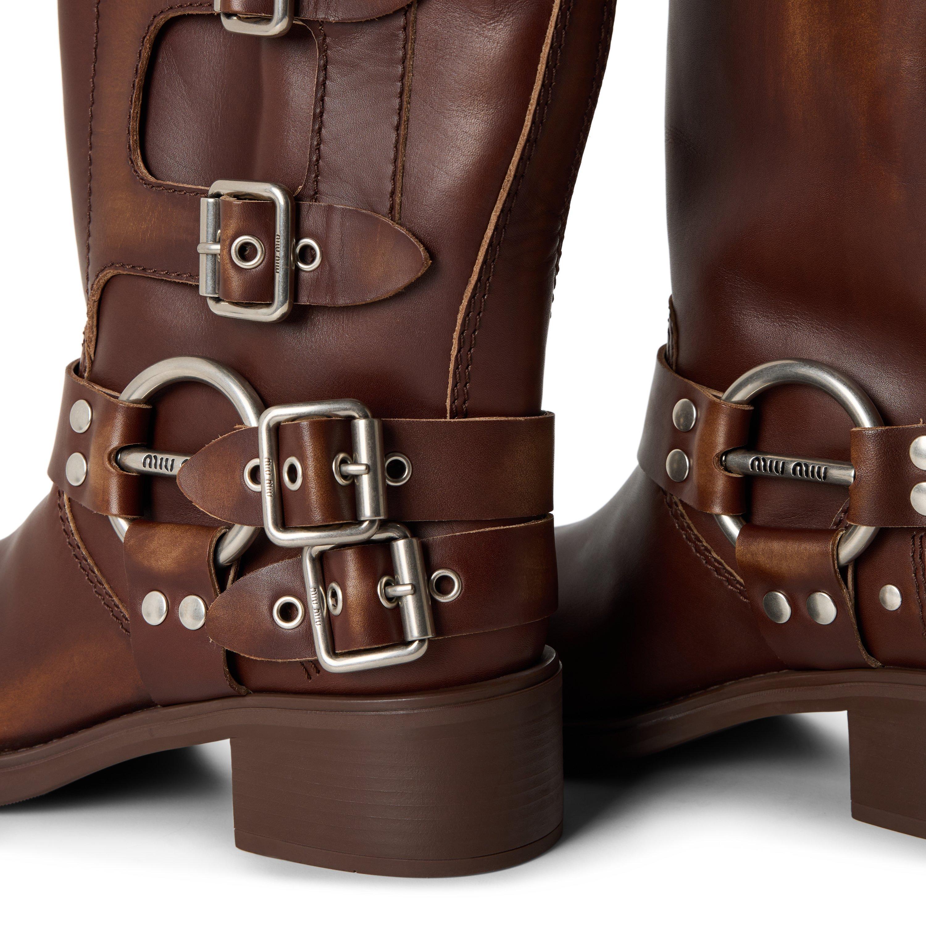 Miu Miu Women's Buckle Biker Boots