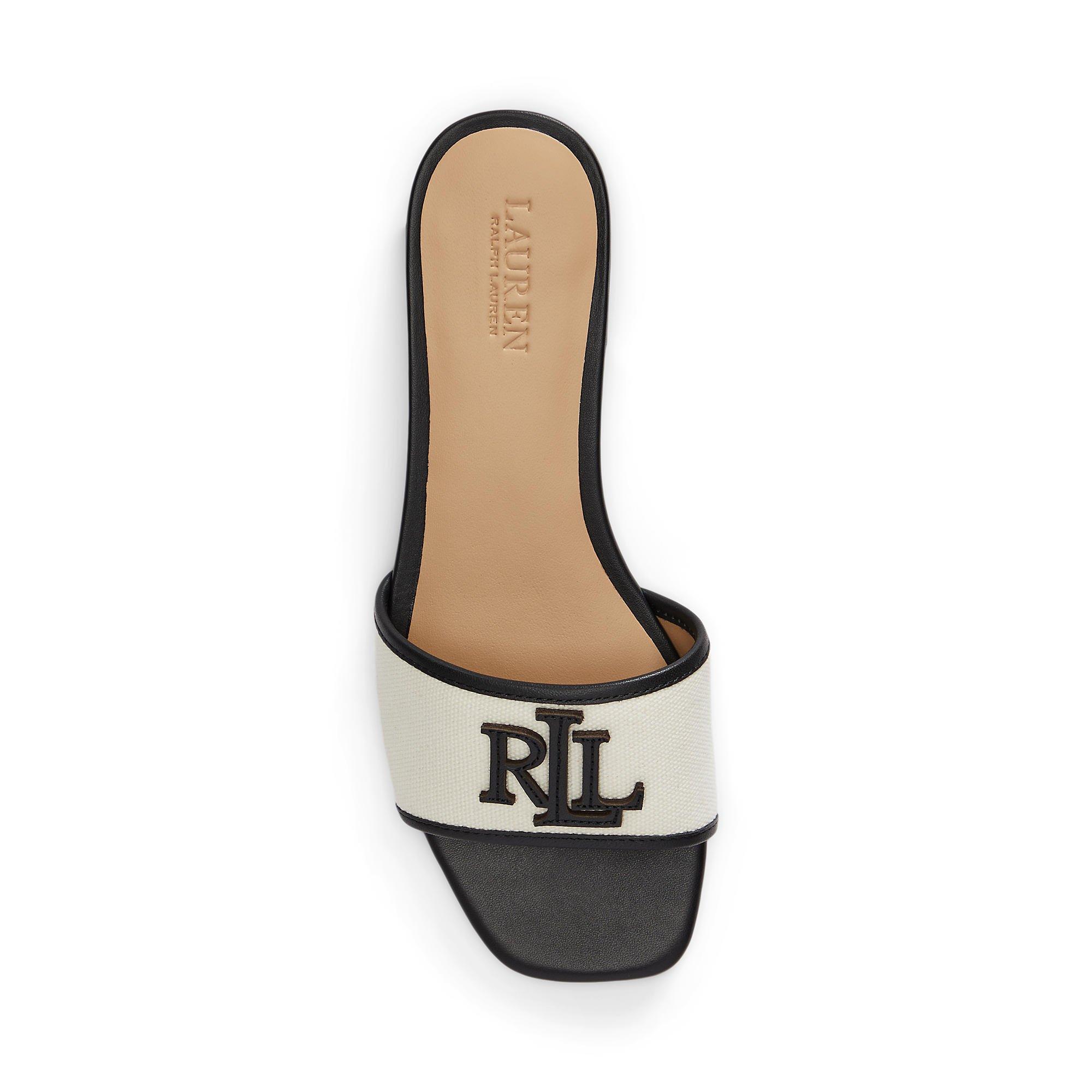 Lauren by Ralph Lauren Women's Everly Real Leather Flat Sandals