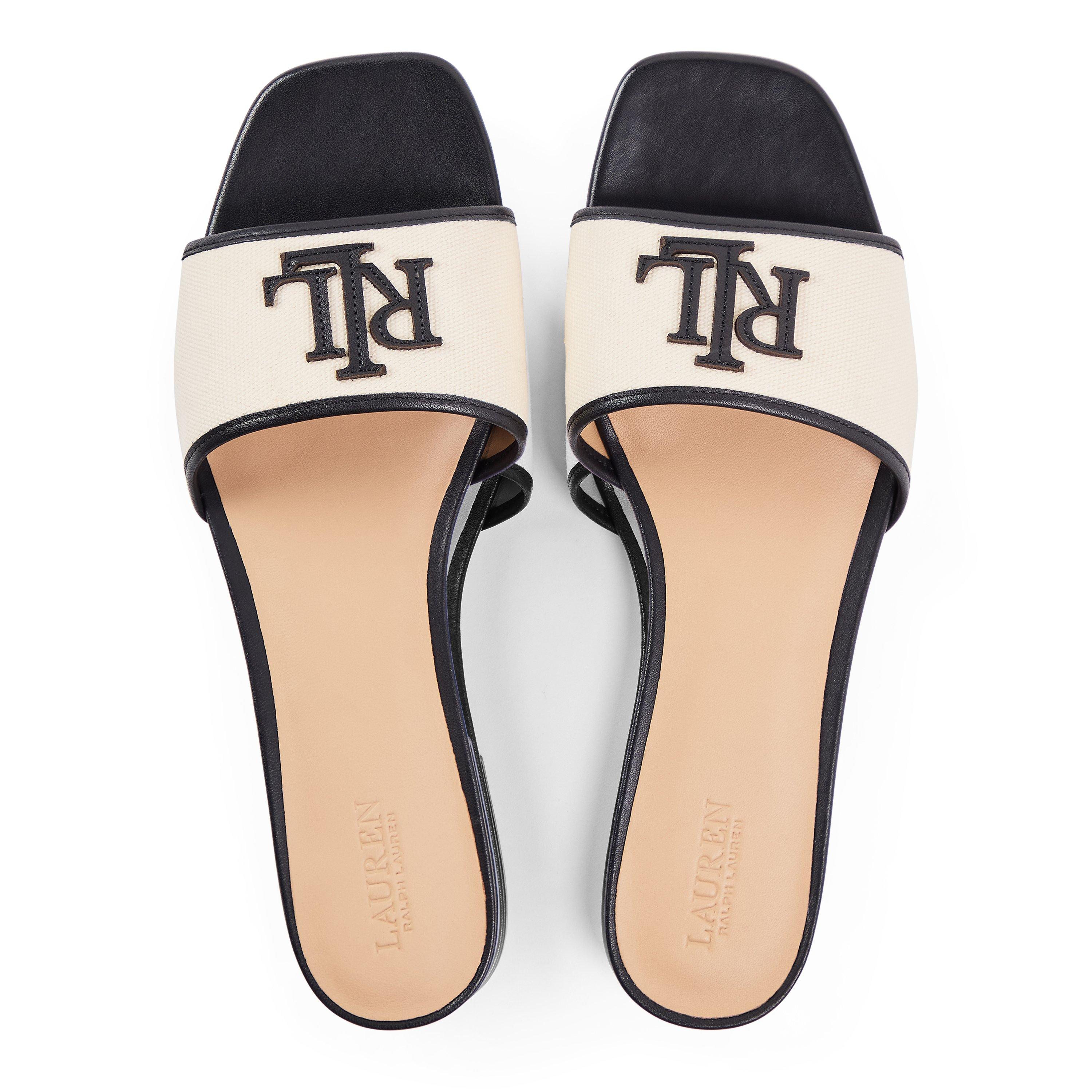 Lauren by Ralph Lauren Women's Everly Real Leather Flat Sandals