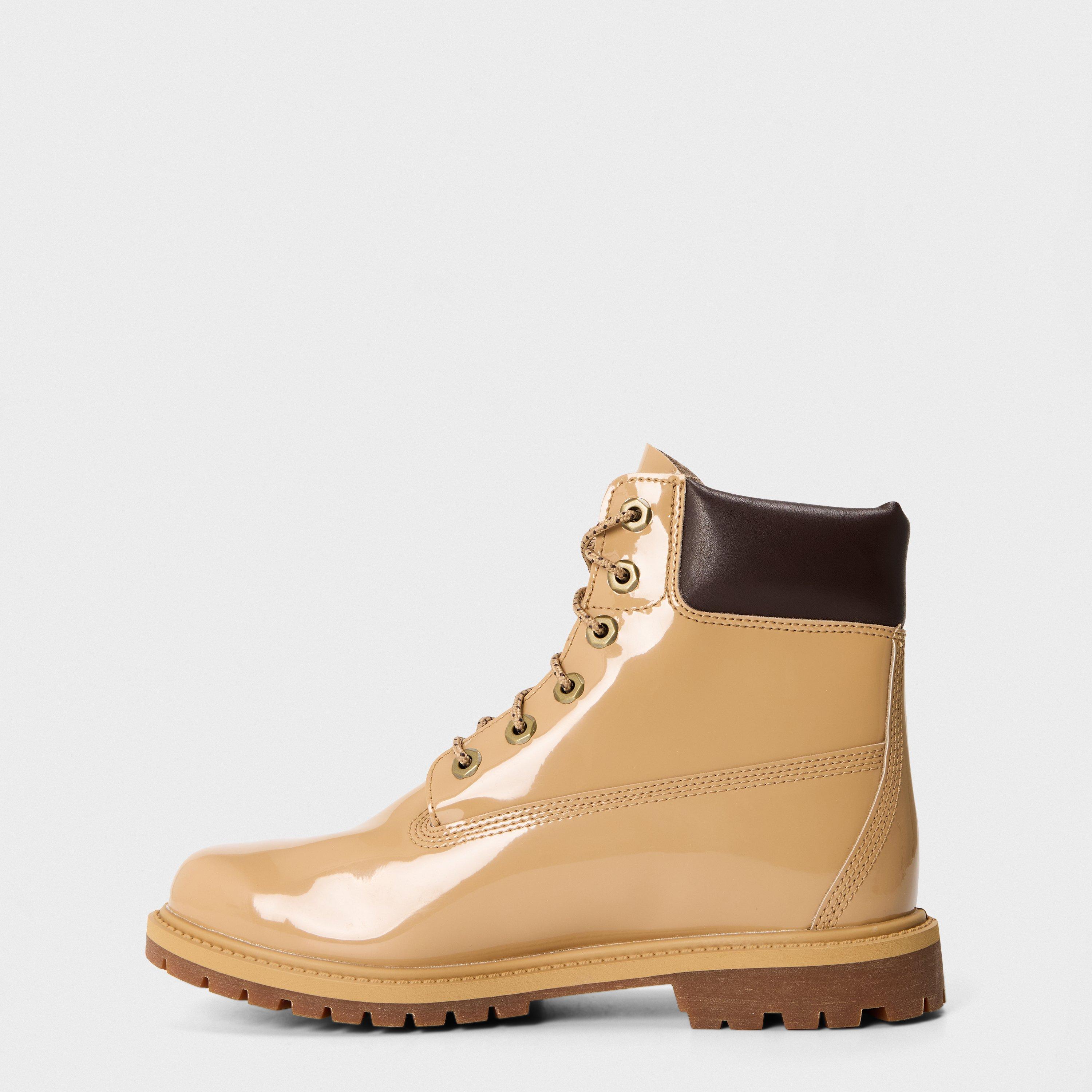 Timberland Women's Patent Flat Ankle Boots