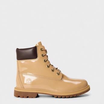 Women's Patent Flat Ankle Boots