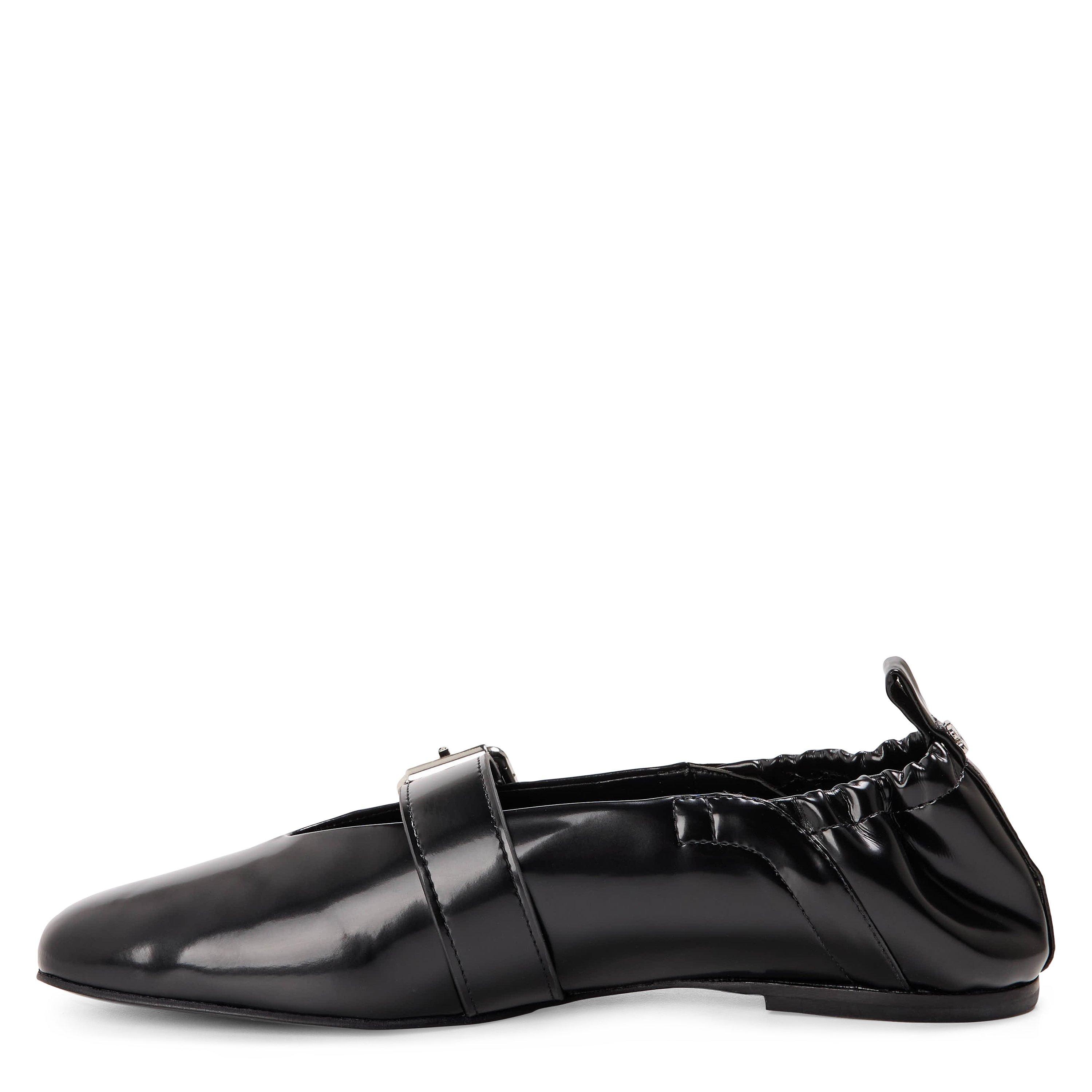 Ganni Women's Suede Balloon Box Latex Ballet Pumps