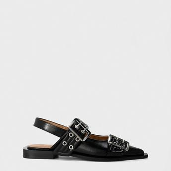 Feminine Buckle Ballerinas