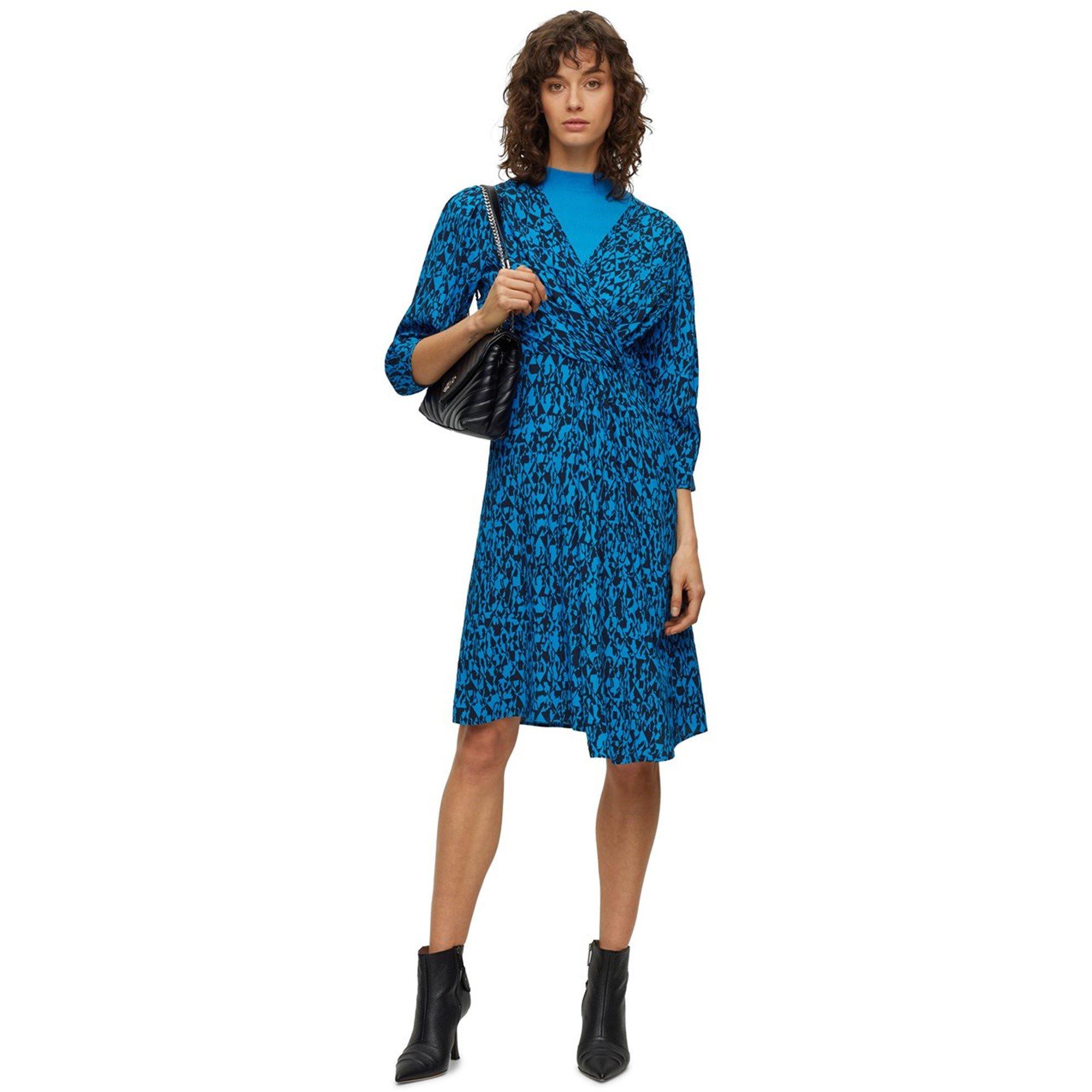 Boss Women's Danottea Dress, Wrap Design, Flared Shape