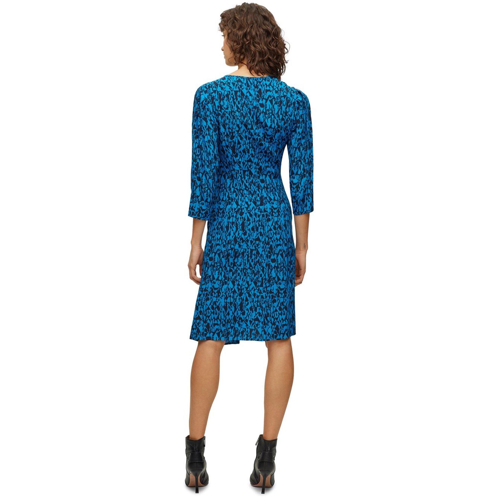 Boss Women's Danottea Dress, Wrap Design, Flared Shape
