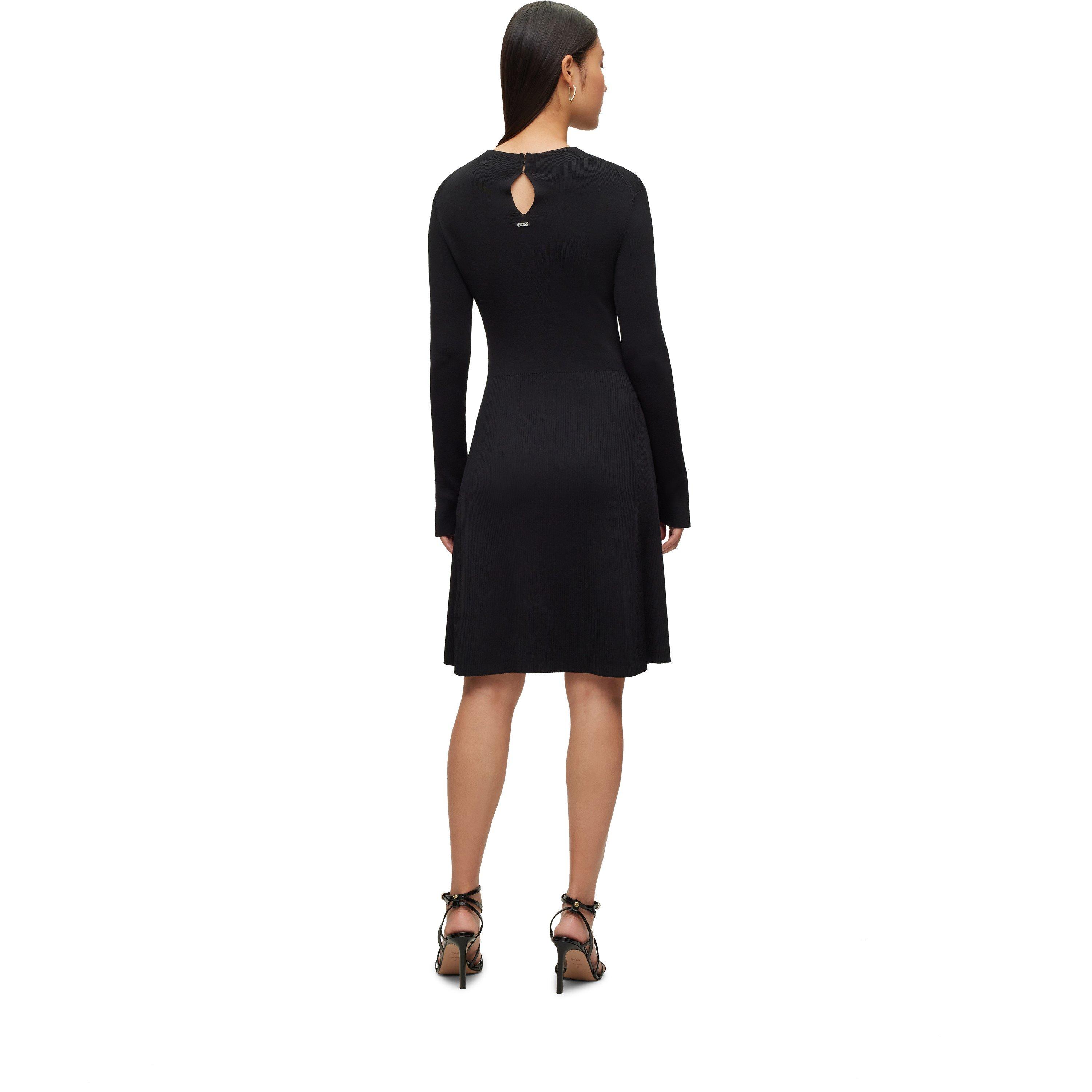 Boss Women's Mini Viscose Knitted Jumper Dress