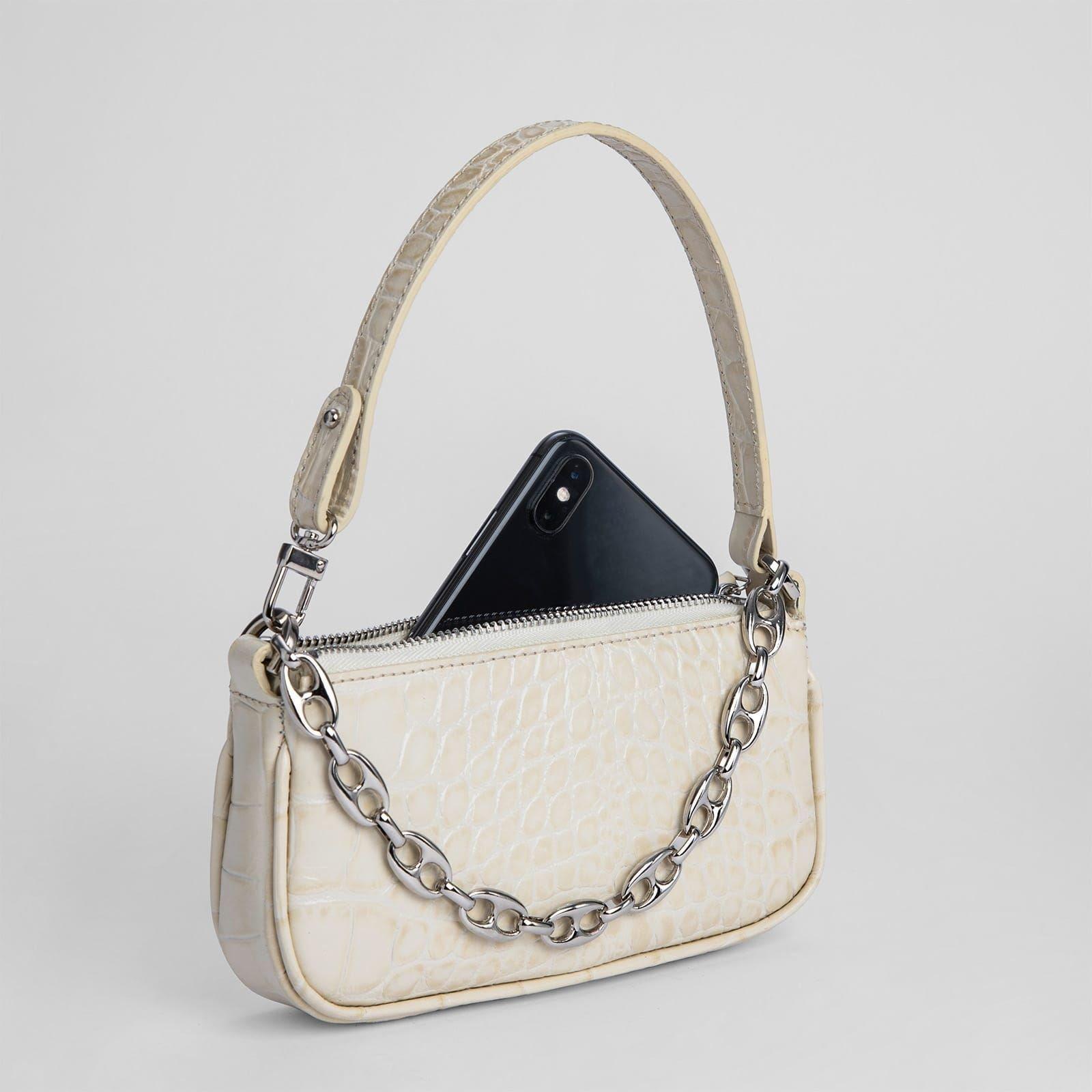 By Far Mini Rachel Croco Bag