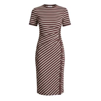 Women's Rib Knitted T-Shirt Dress
