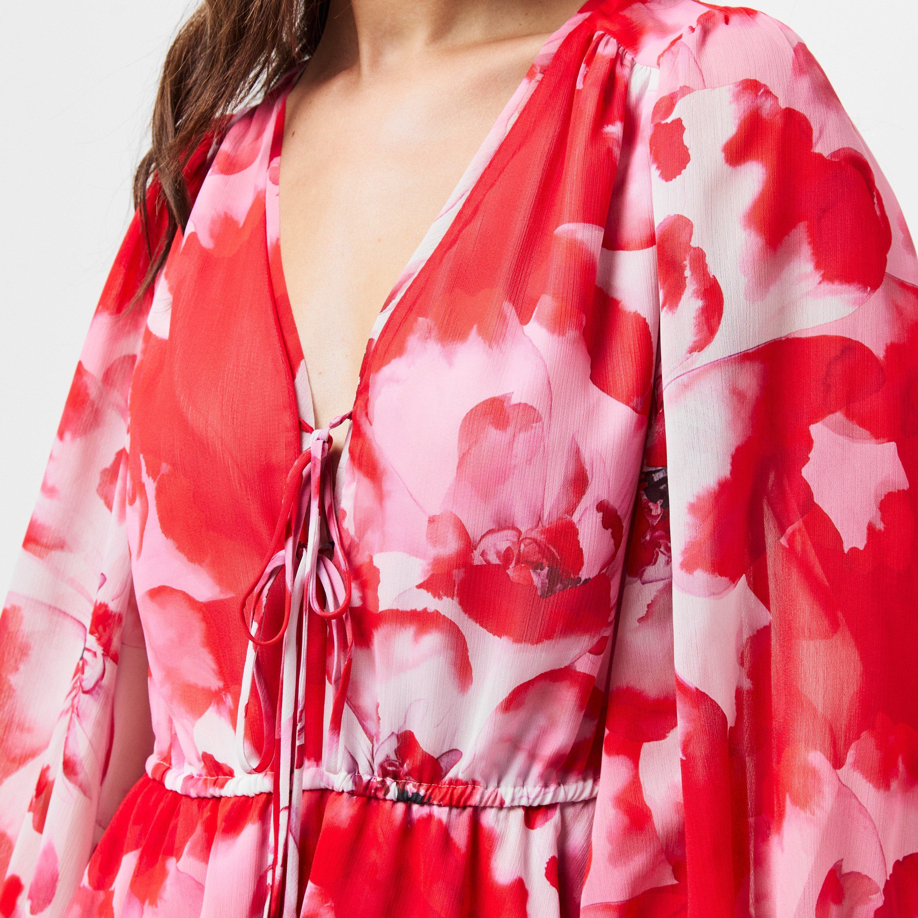 Ted Baker Leyna Tie-Fastened Mini Dress