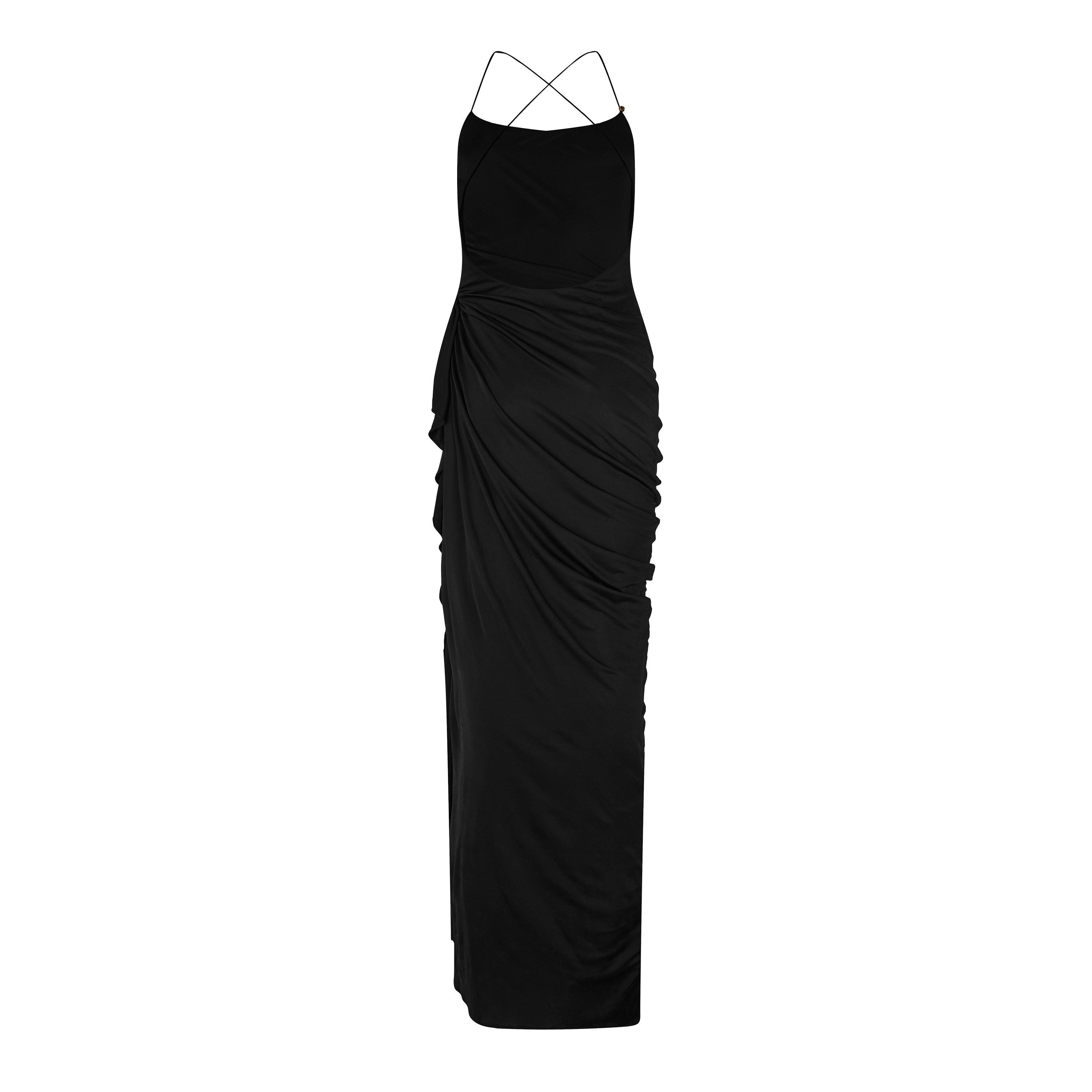 Versace Women's Liquid Jersey Gown Maxi Dress