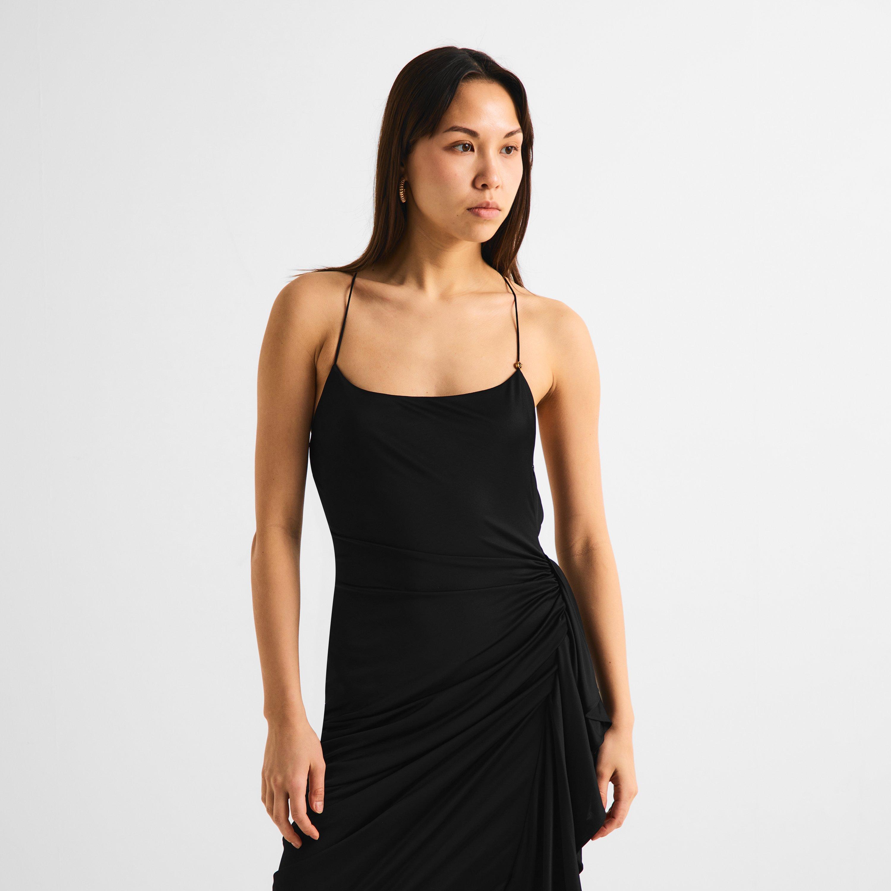 Versace Women's Liquid Jersey Gown Maxi Dress