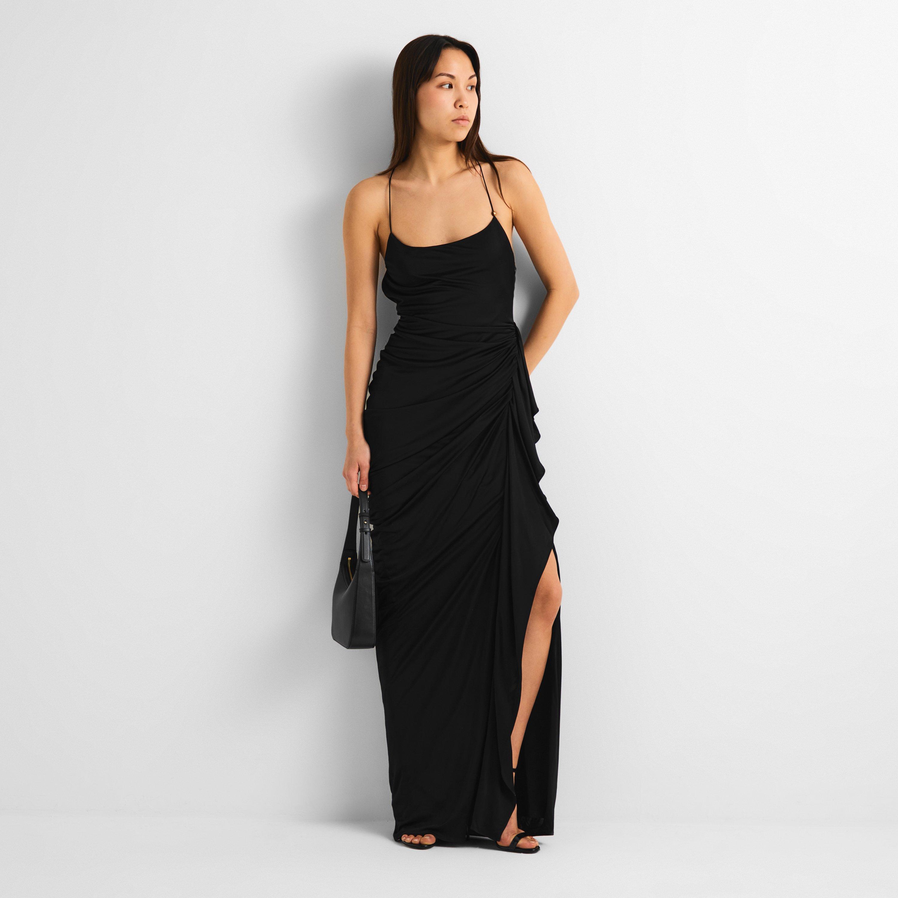Versace Women's Liquid Jersey Gown Maxi Dress