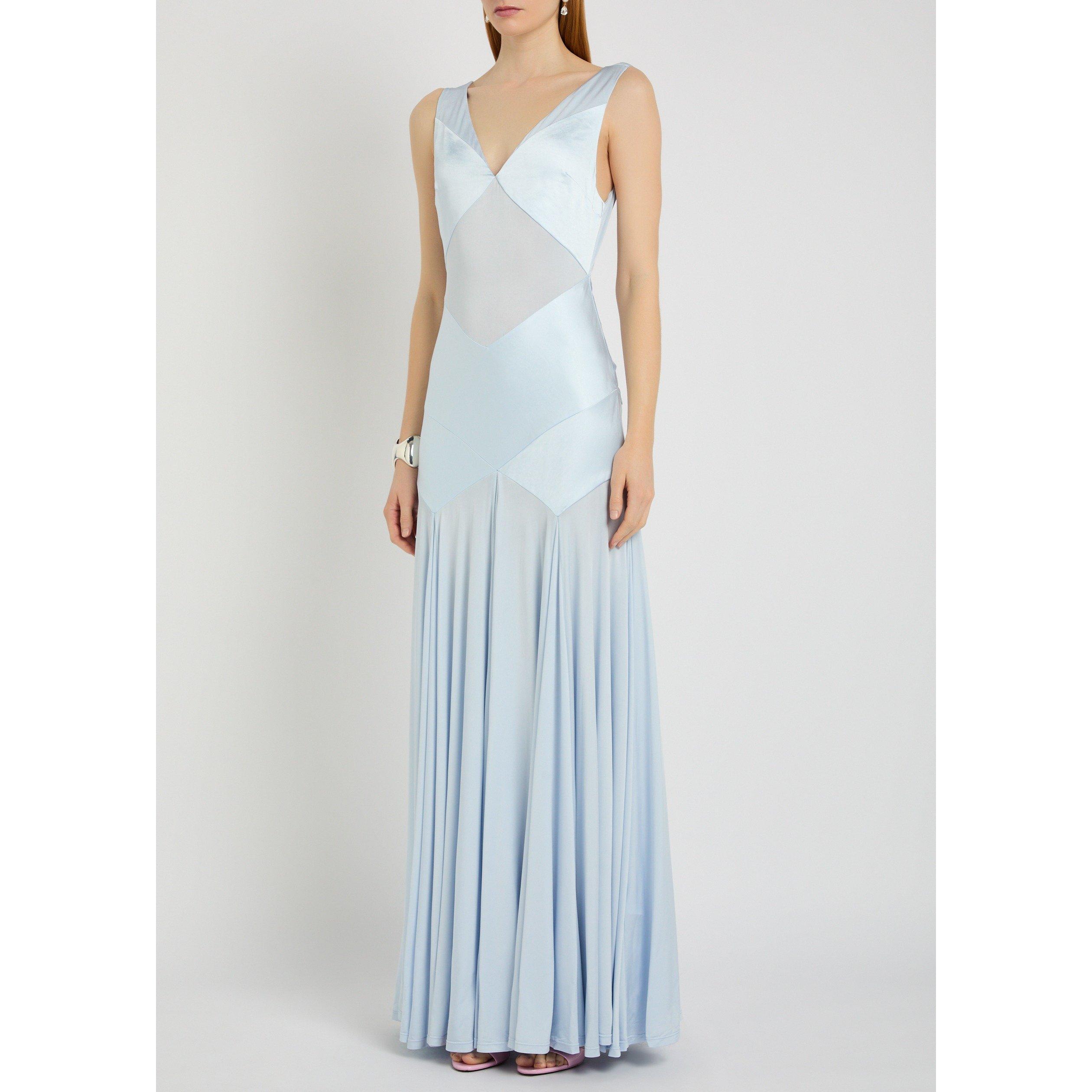 Self Portrait Women's Satin Maxi Dress