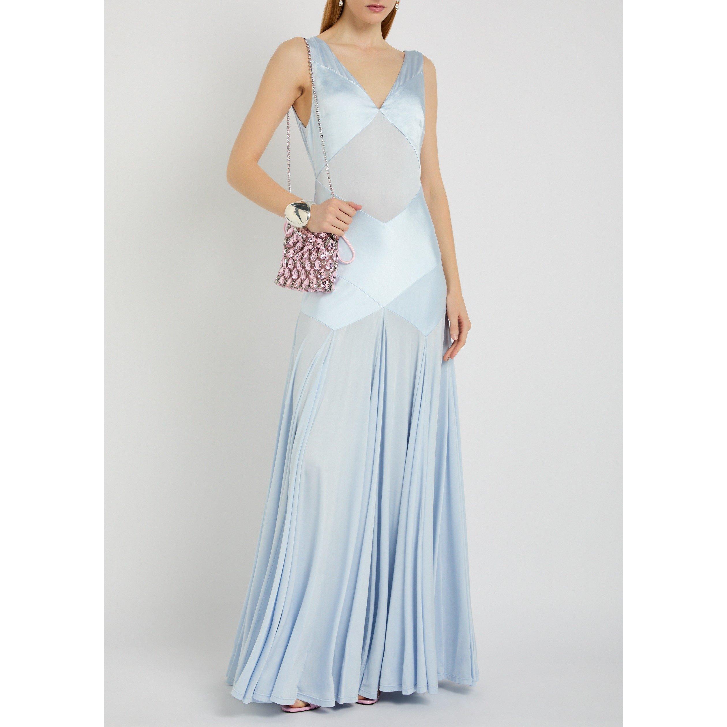 Self Portrait Women's Satin Maxi Dress