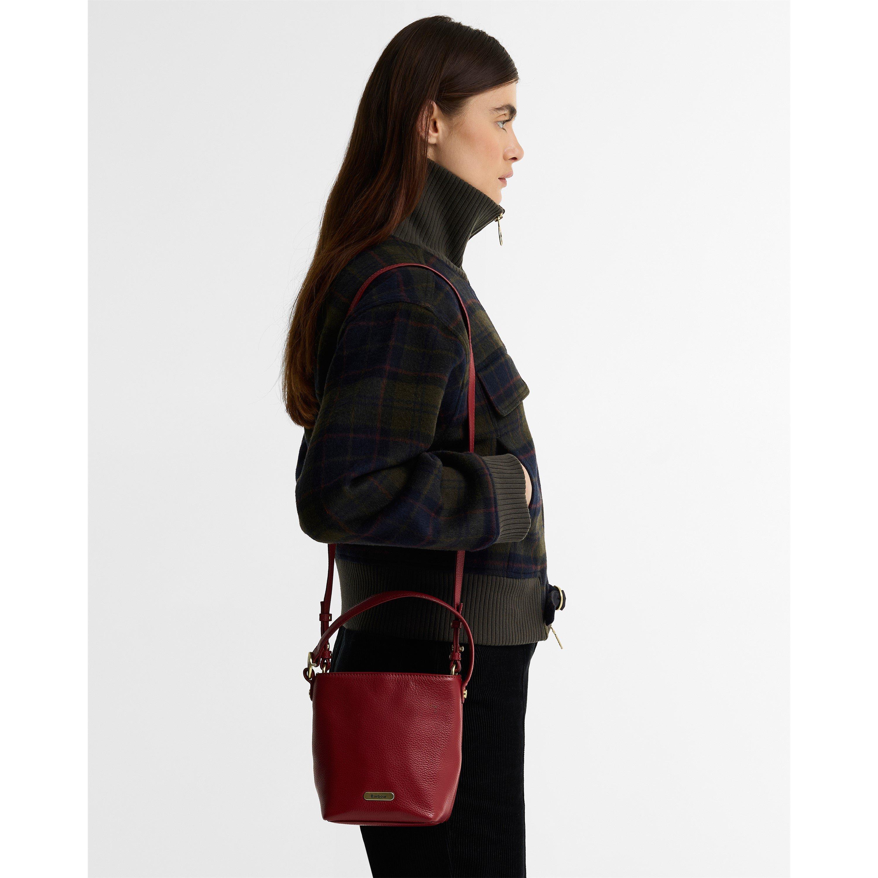 Barbour Women's Cedar Mini Leather Bucket Bag