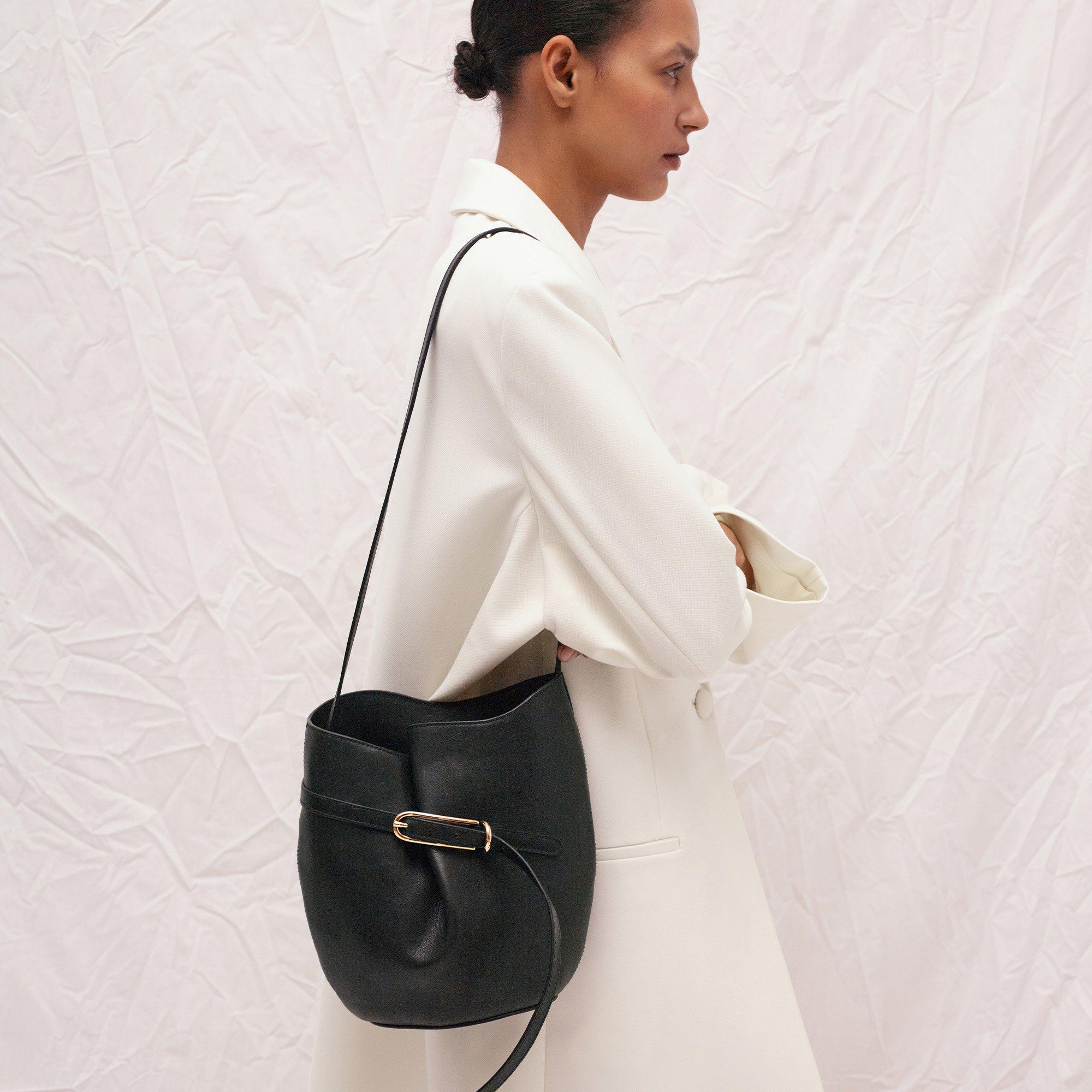 Liffner Belted Bucket Bag