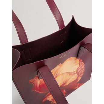 Women's Icon Small Floral Faux Leather Tote Bag