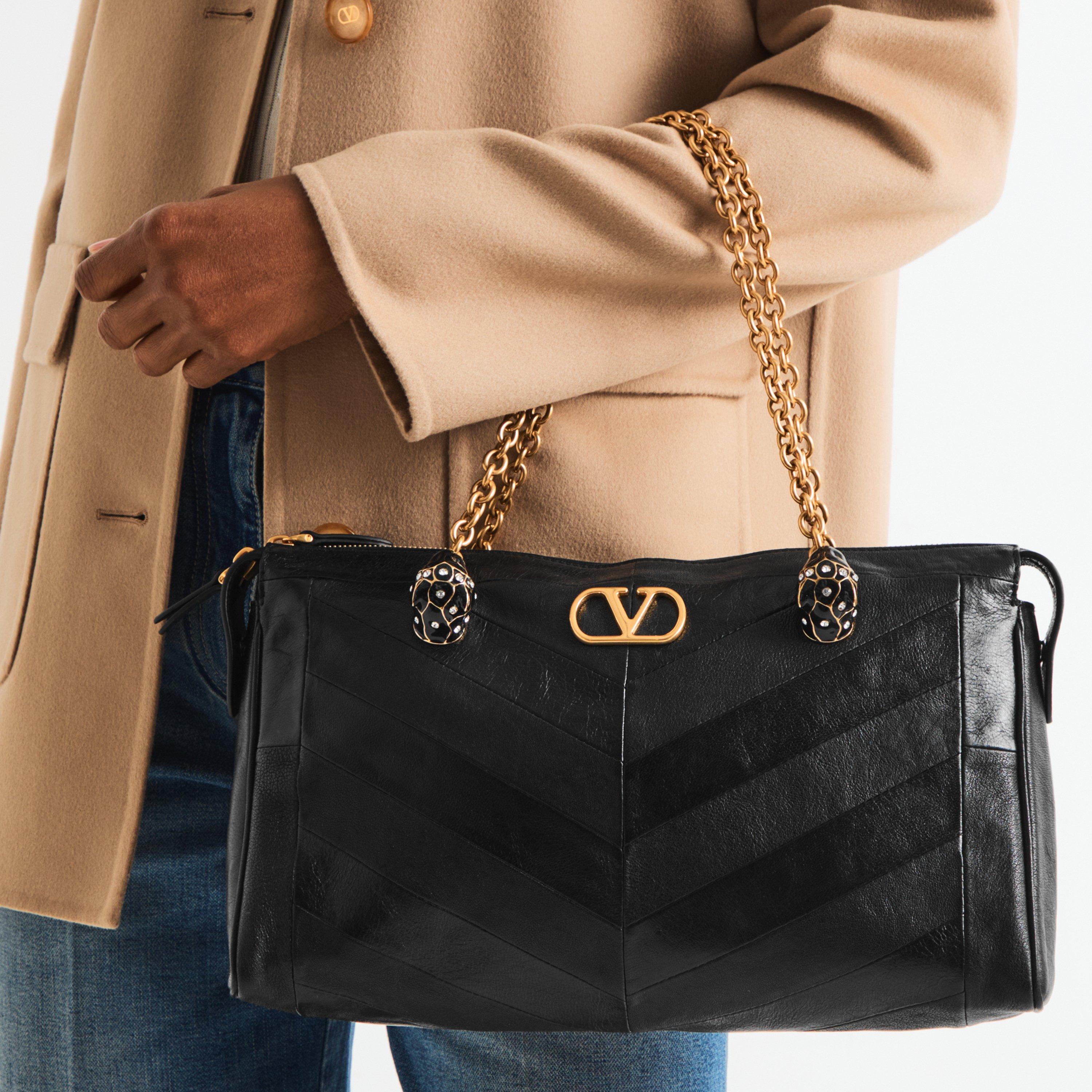 Valentino Garavani Women's Panthea Medium Leather Shoulder Bag