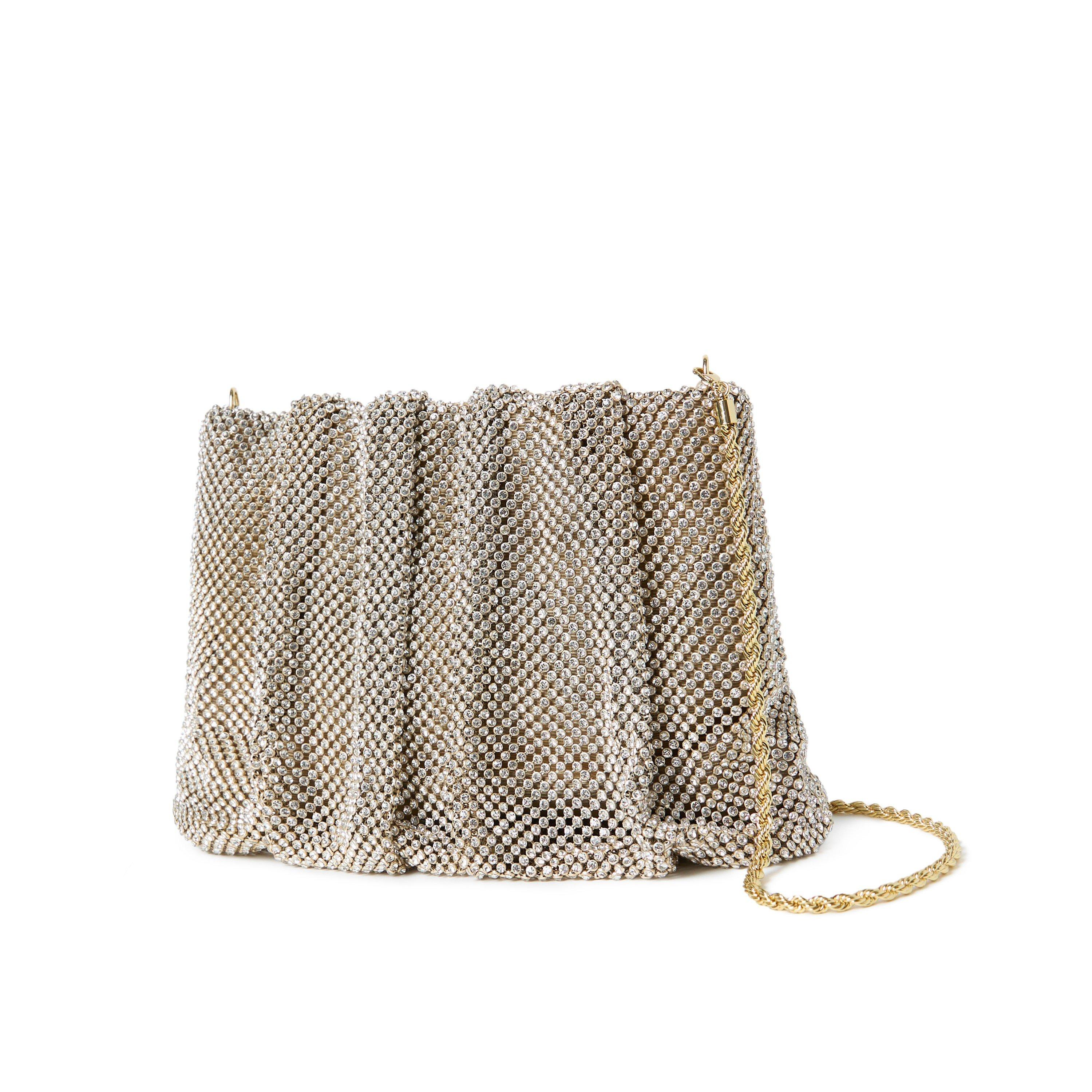 Loeffler Randall Women's Ember Diamanté Gathered Clutch Bag