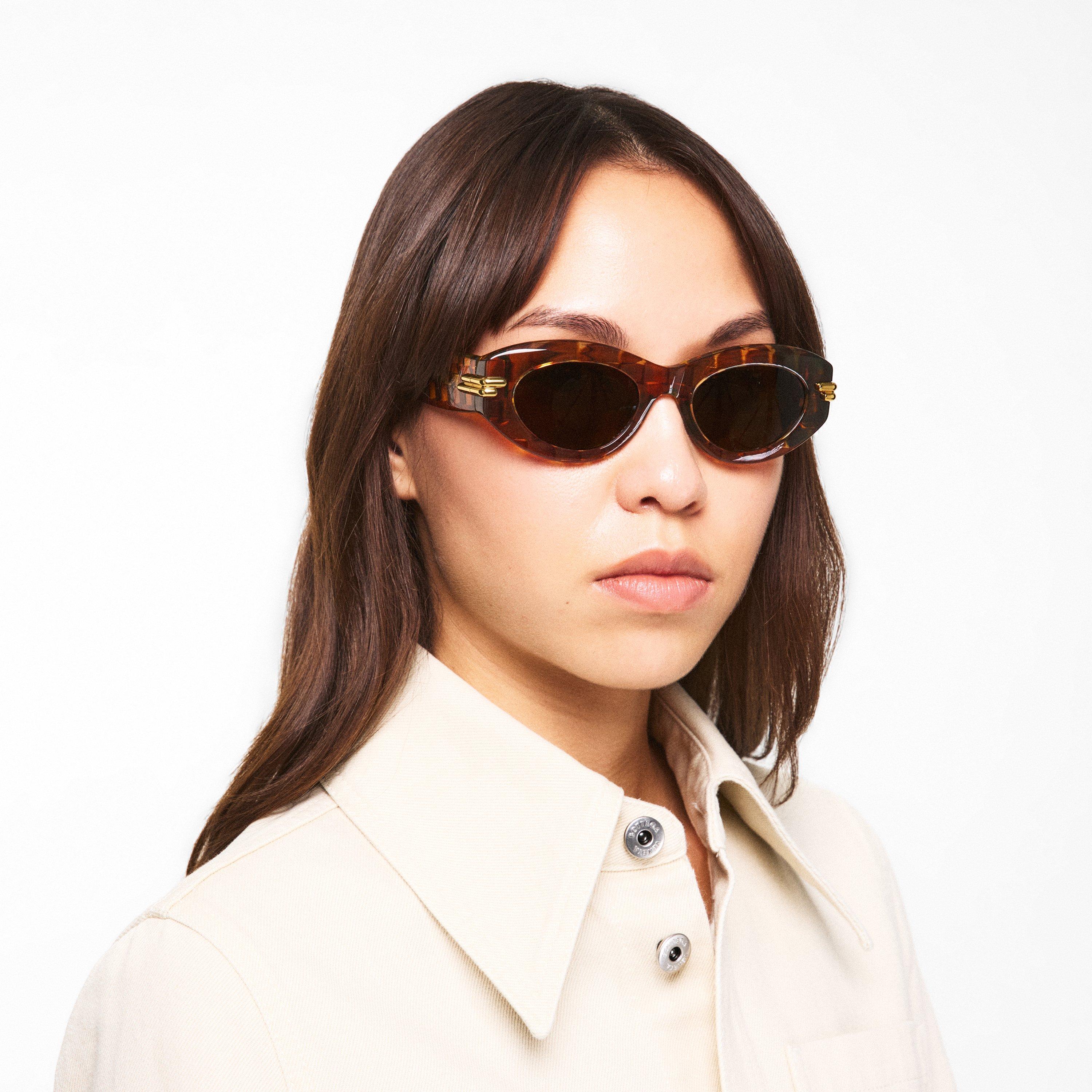 Bottega Veneta Bottega Veneta Womens BV1322S Oval Sunglasses