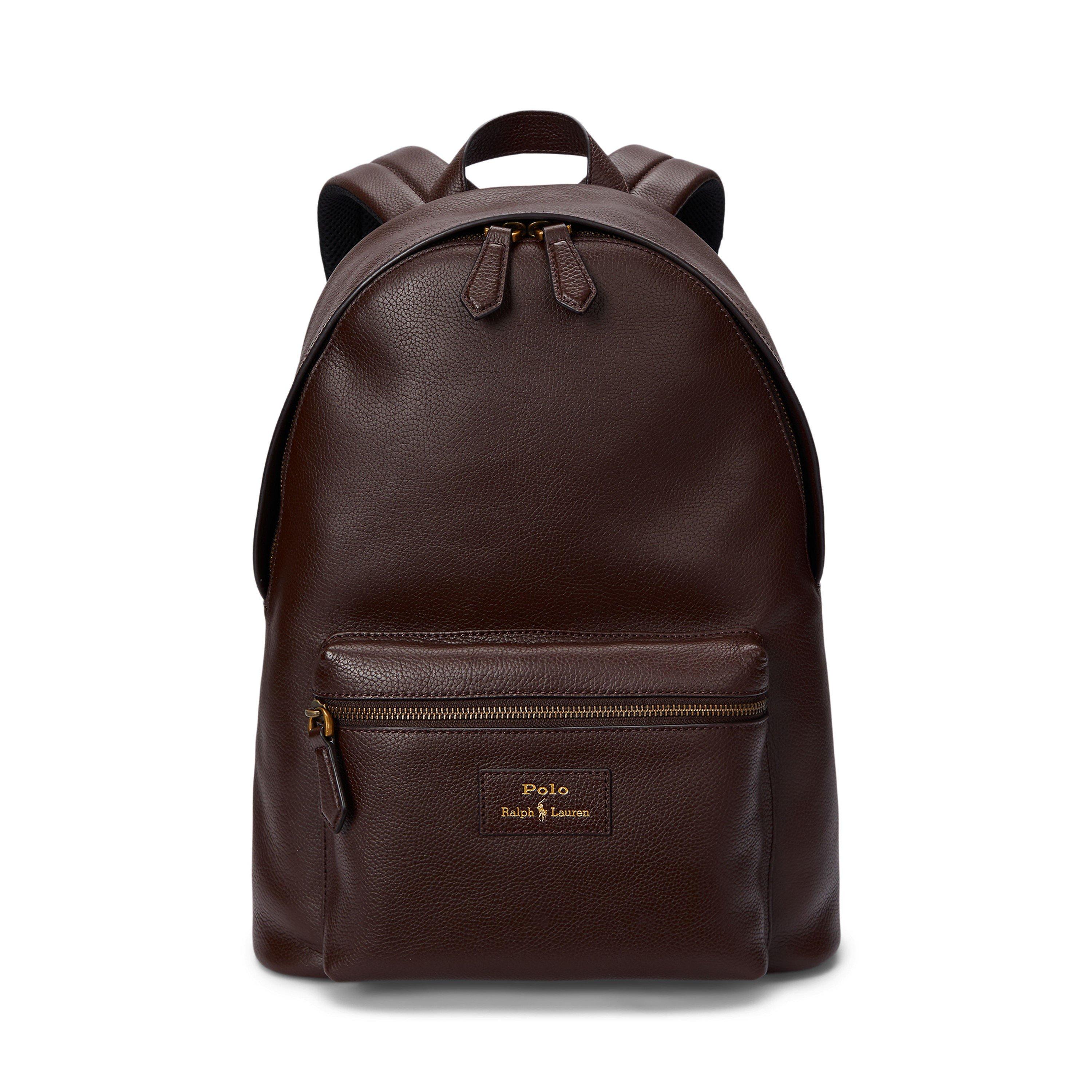Polo Ralph Lauren Pebbled Leather Dome Backpack
