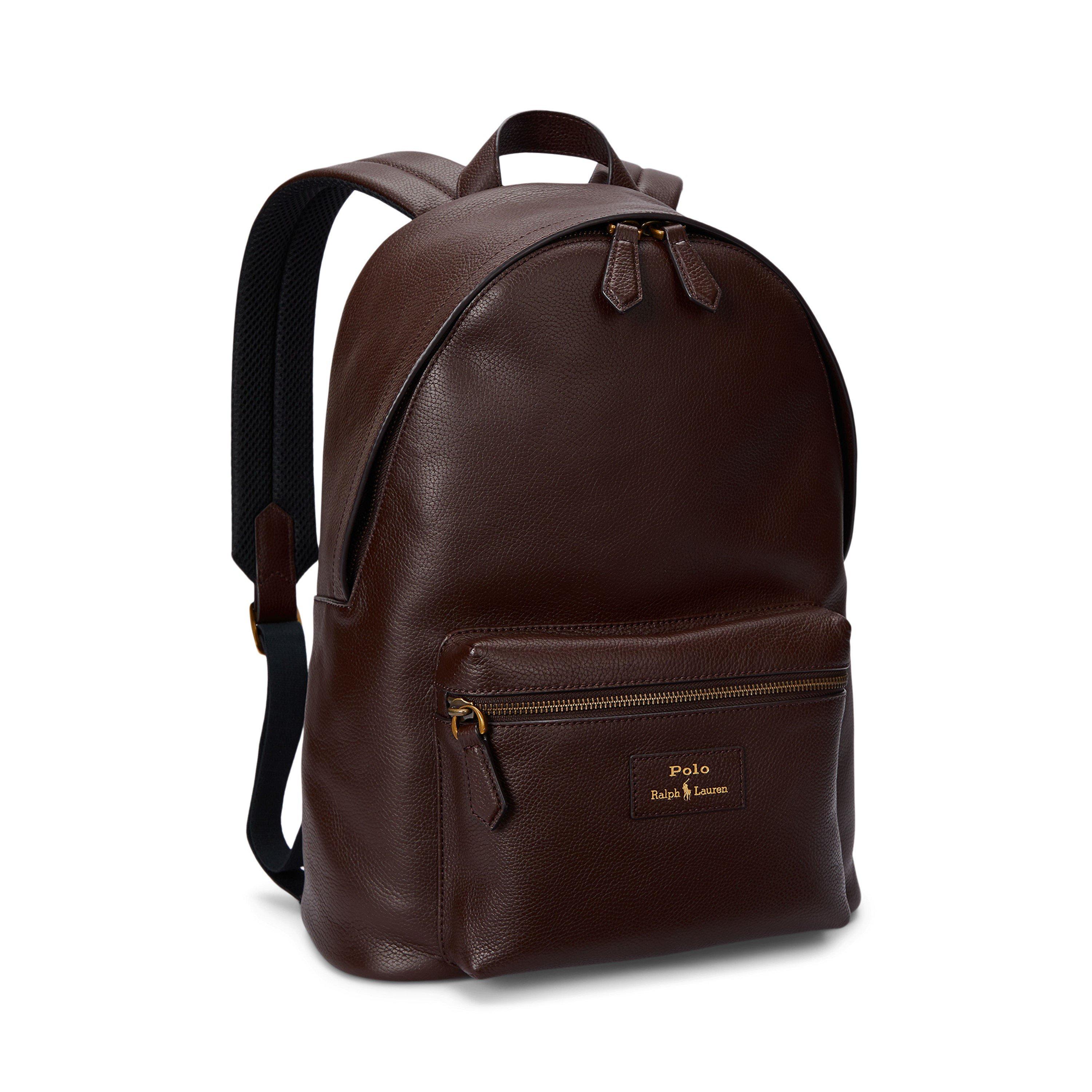 Polo Ralph Lauren Pebbled Leather Dome Backpack