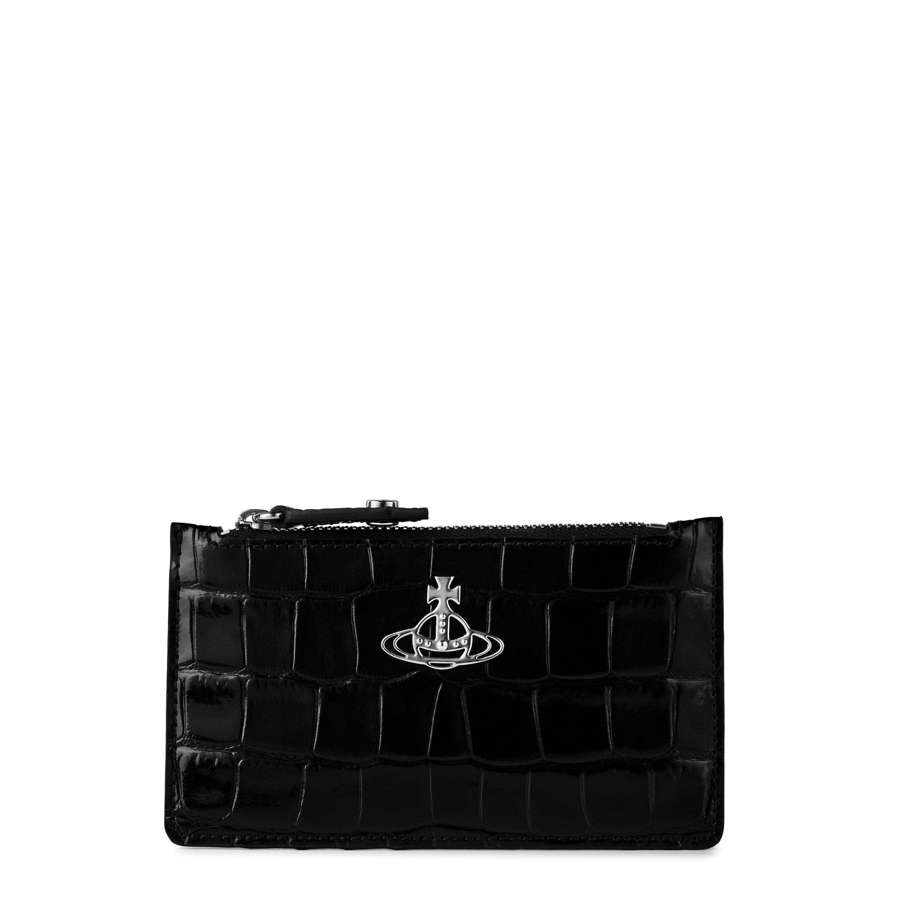 Vivienne Westwood Women's Crocodile Leather Slim Long Card Holder