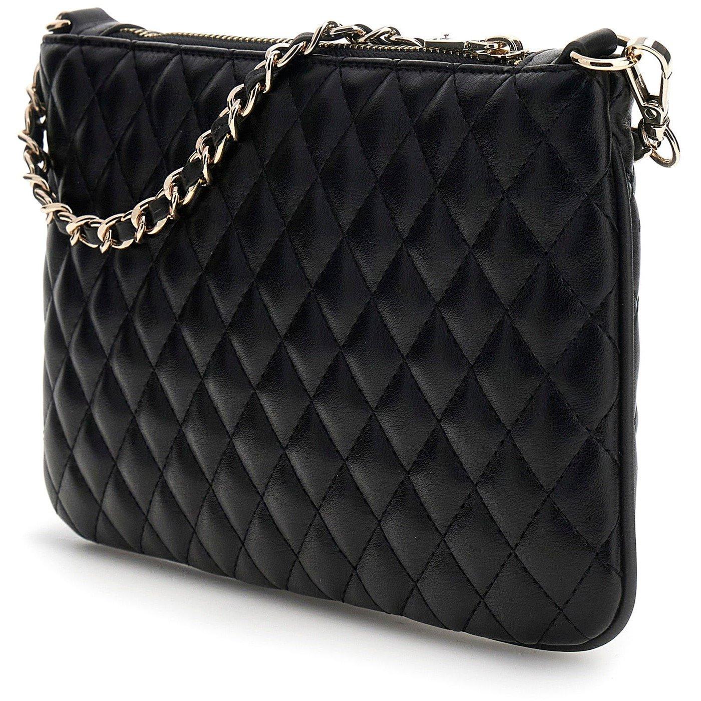 Guess Women's Quilt Pouch Quilted Wallet On Chain