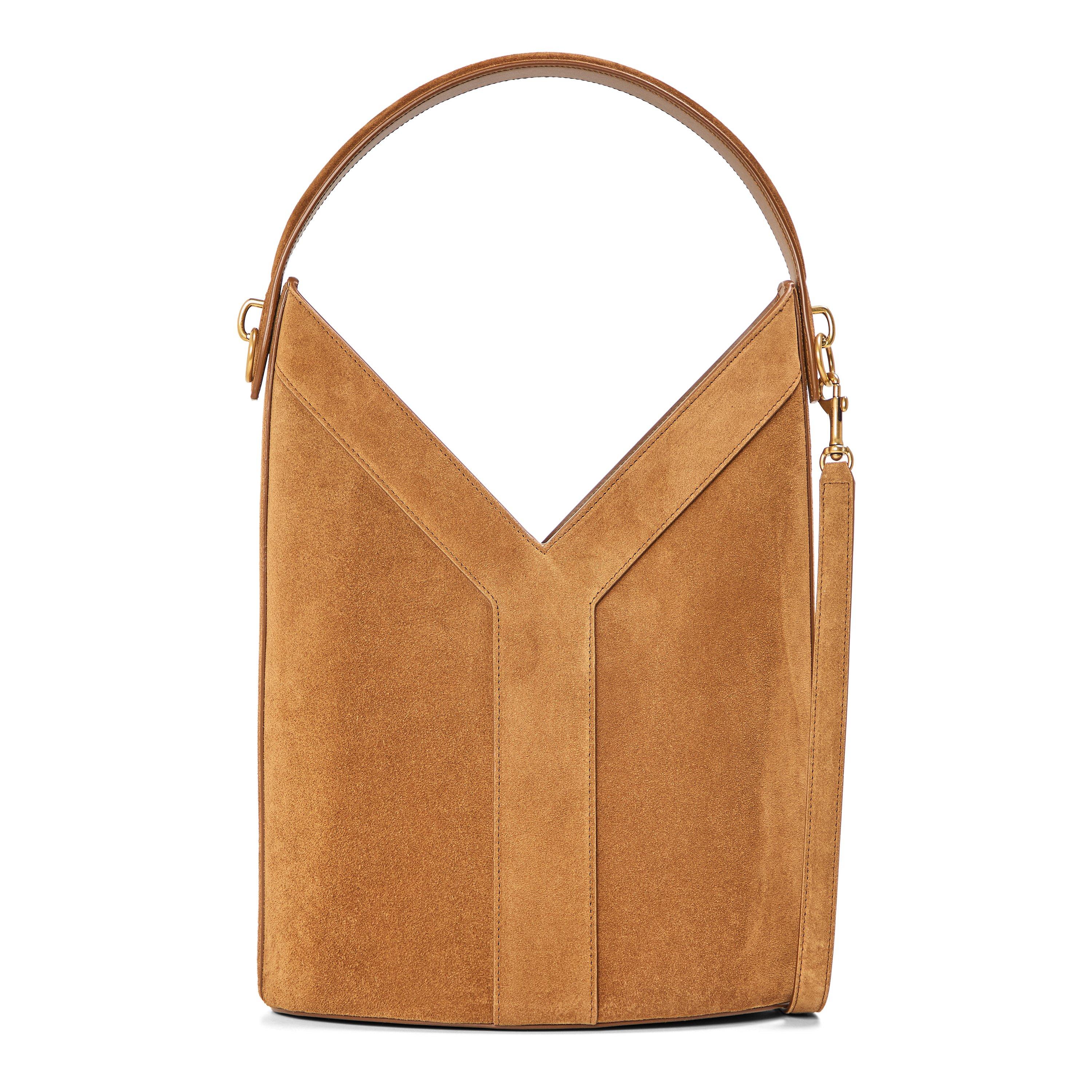 Saint Laurent Women's Y Suede Bucket Bag