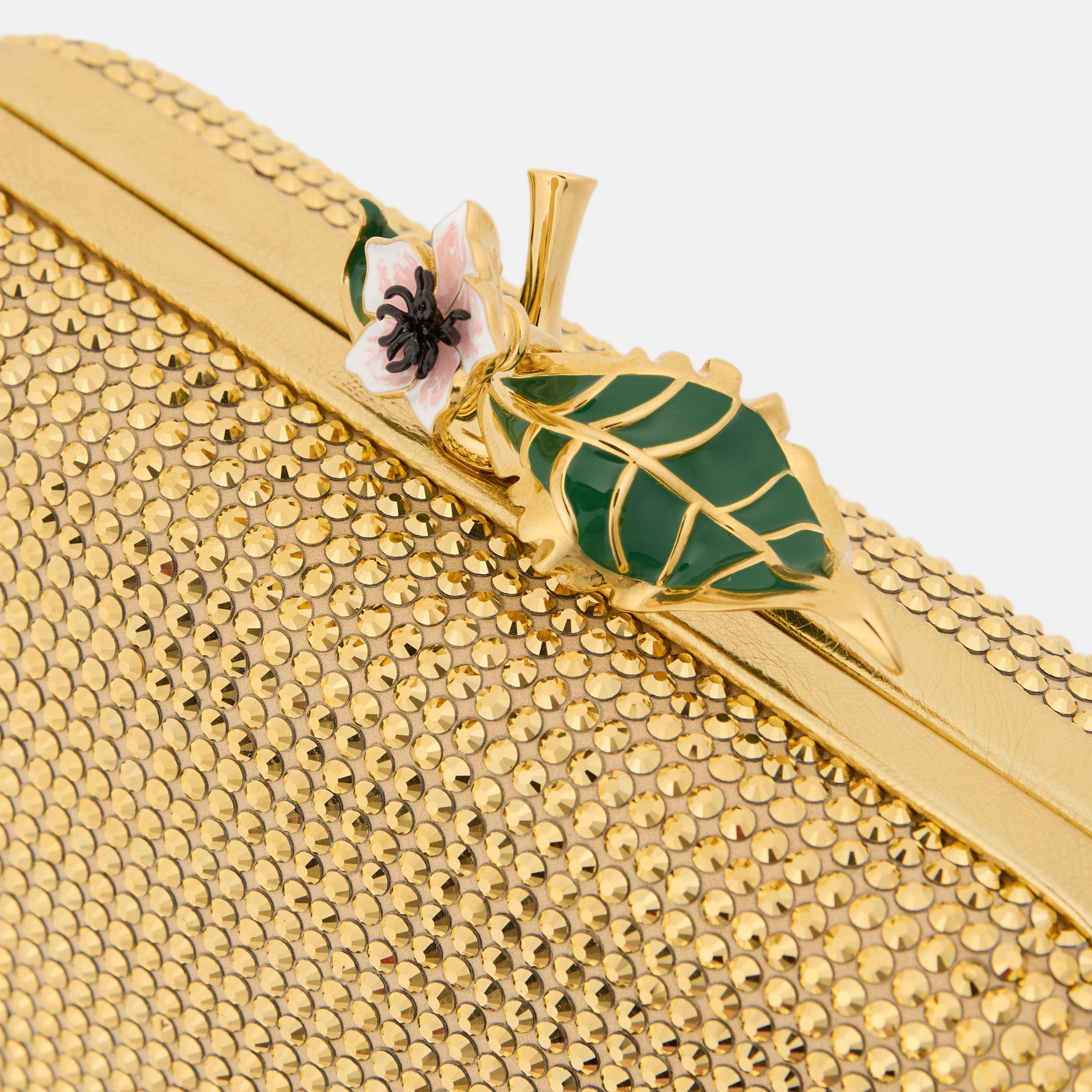 Bottega Veneta Women's Hotfix Knot Embellished Leather Clutch Bag