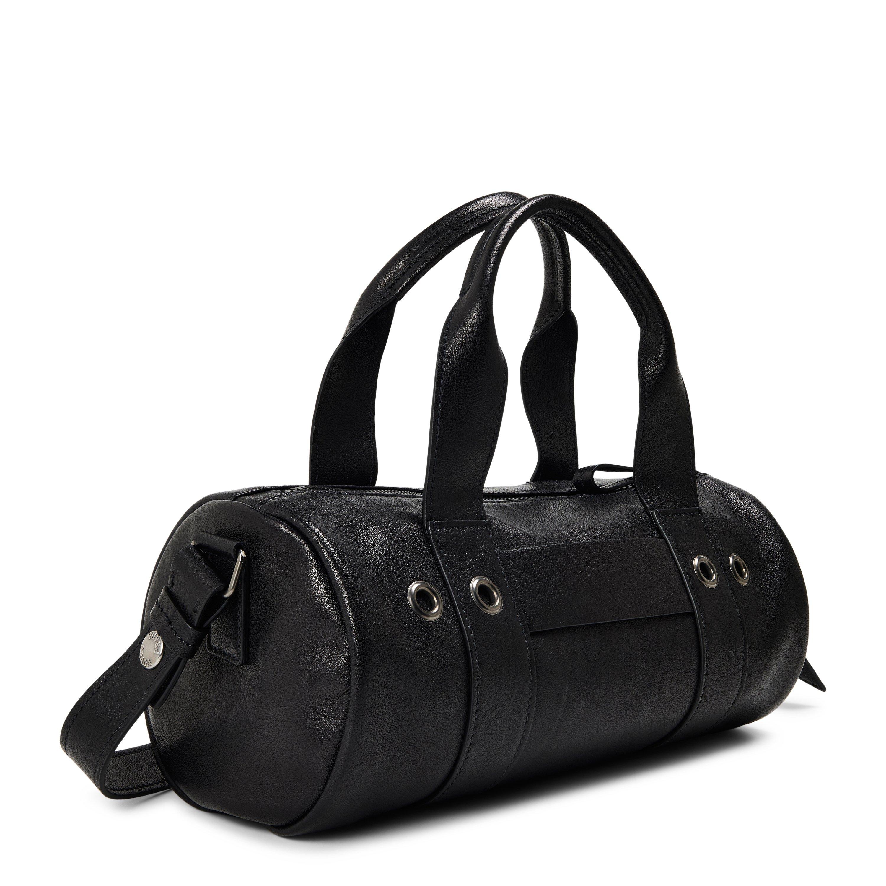 Prada Prada Route Large Leather Top Handle Bag