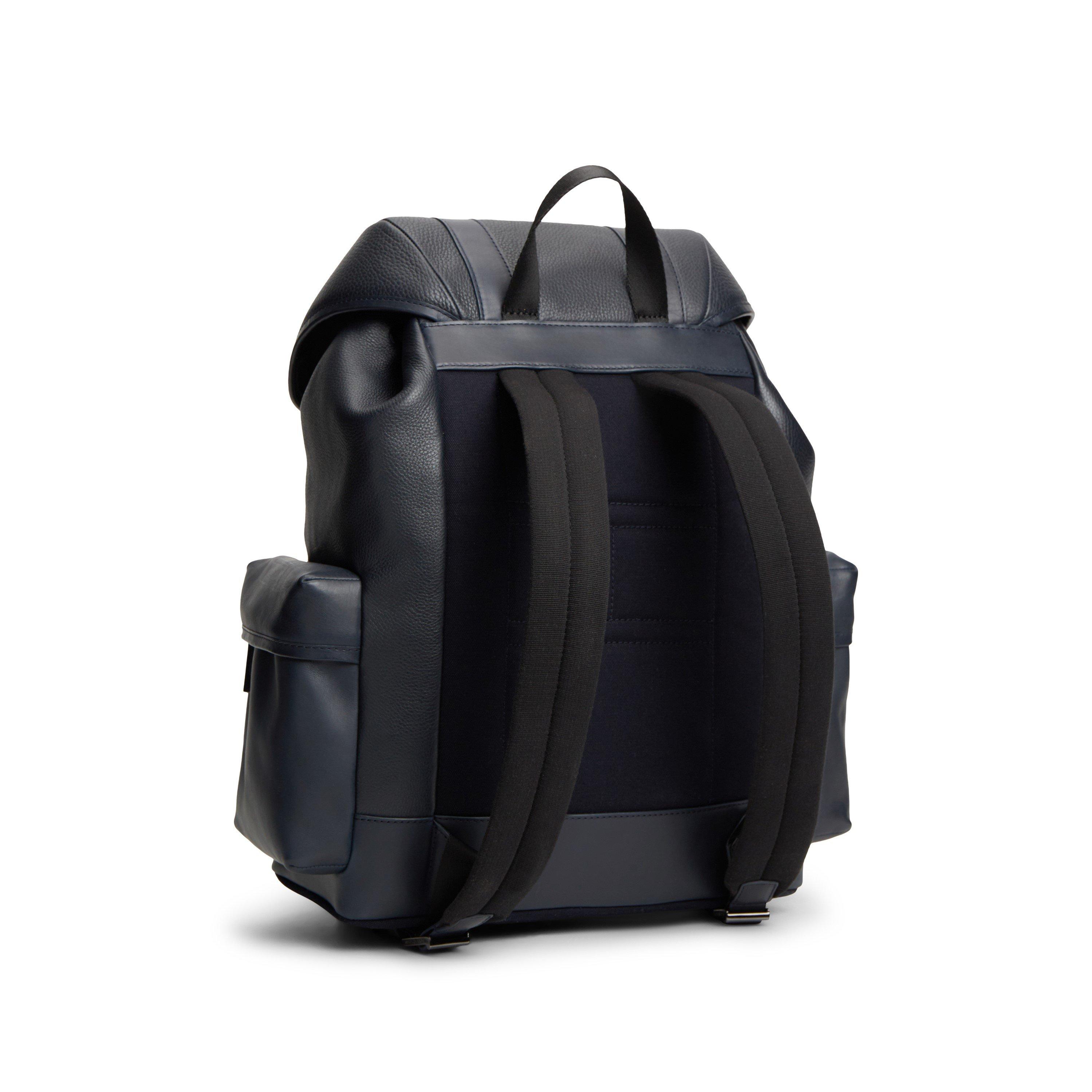 Tommy Hilfiger Signature Stripe Leather Backpack