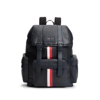 Signature Stripe Leather Backpack
