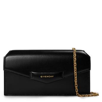 Women's Antigona Leather Wallet on Chain