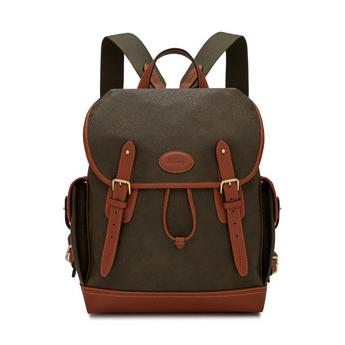 Heritage Scotchgrain and Leather Backpack