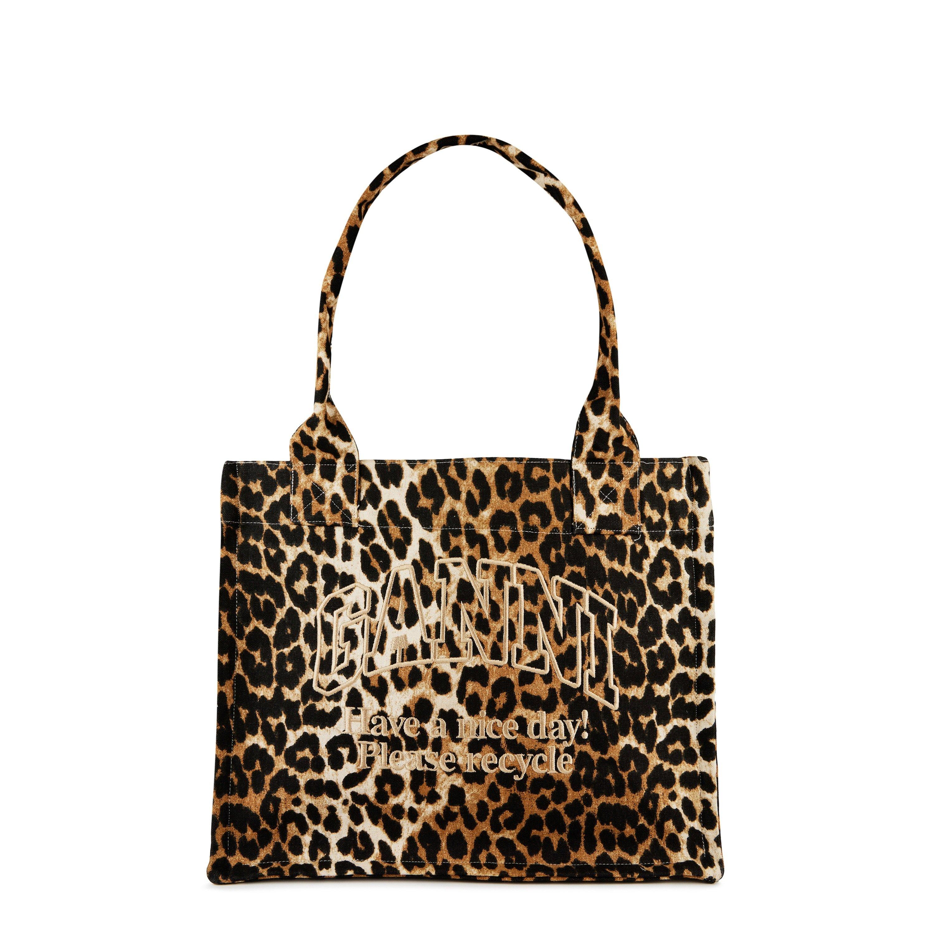Ganni Women's Embossed Logo Tote Bag