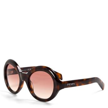 Women's 0PR D08SU Round Sunglasses