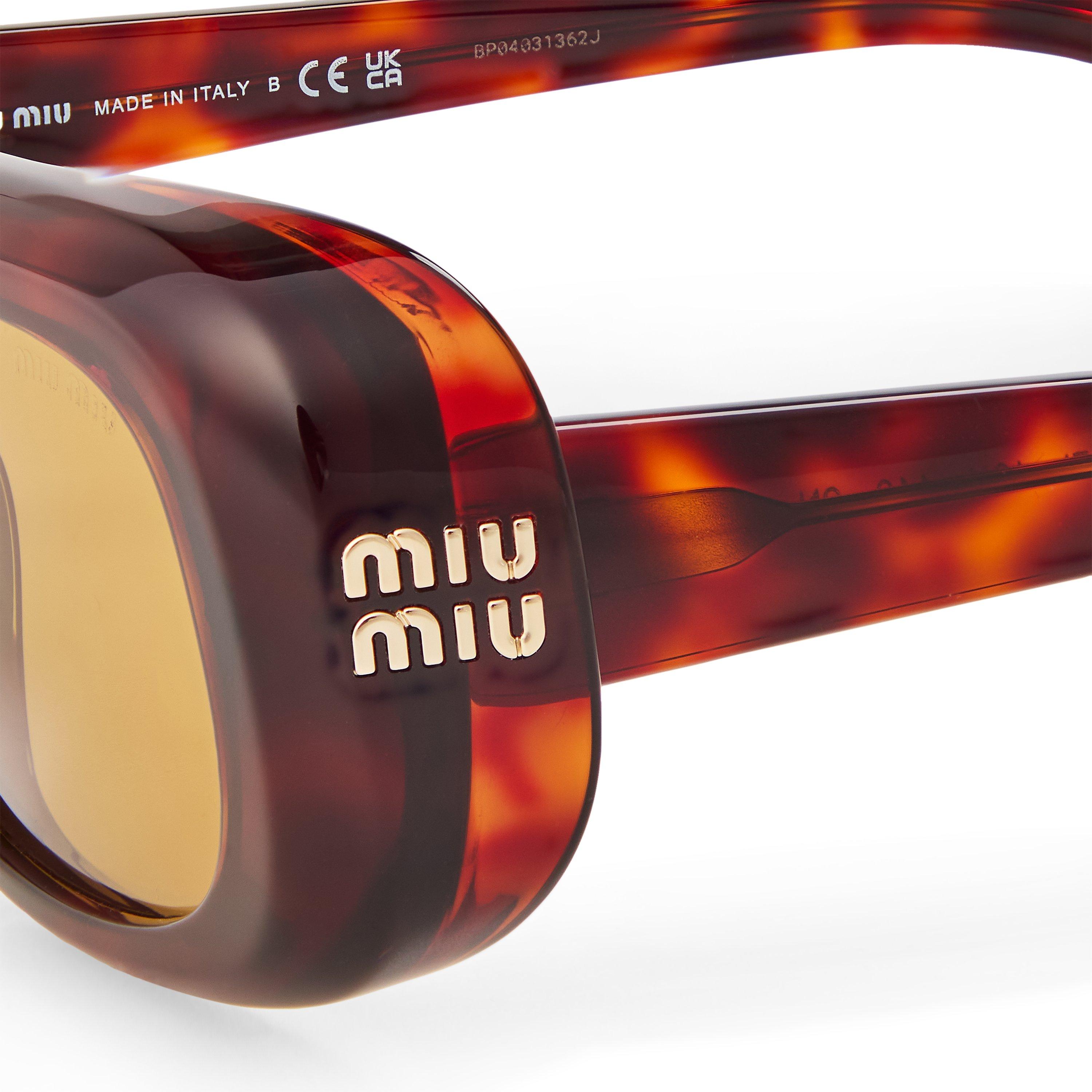Miu Miu Women's B13S Acetate Rectangle Sunglasses