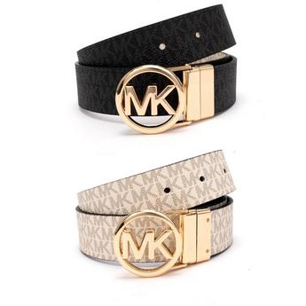 Women's Reversible MK Logo Leather Belt