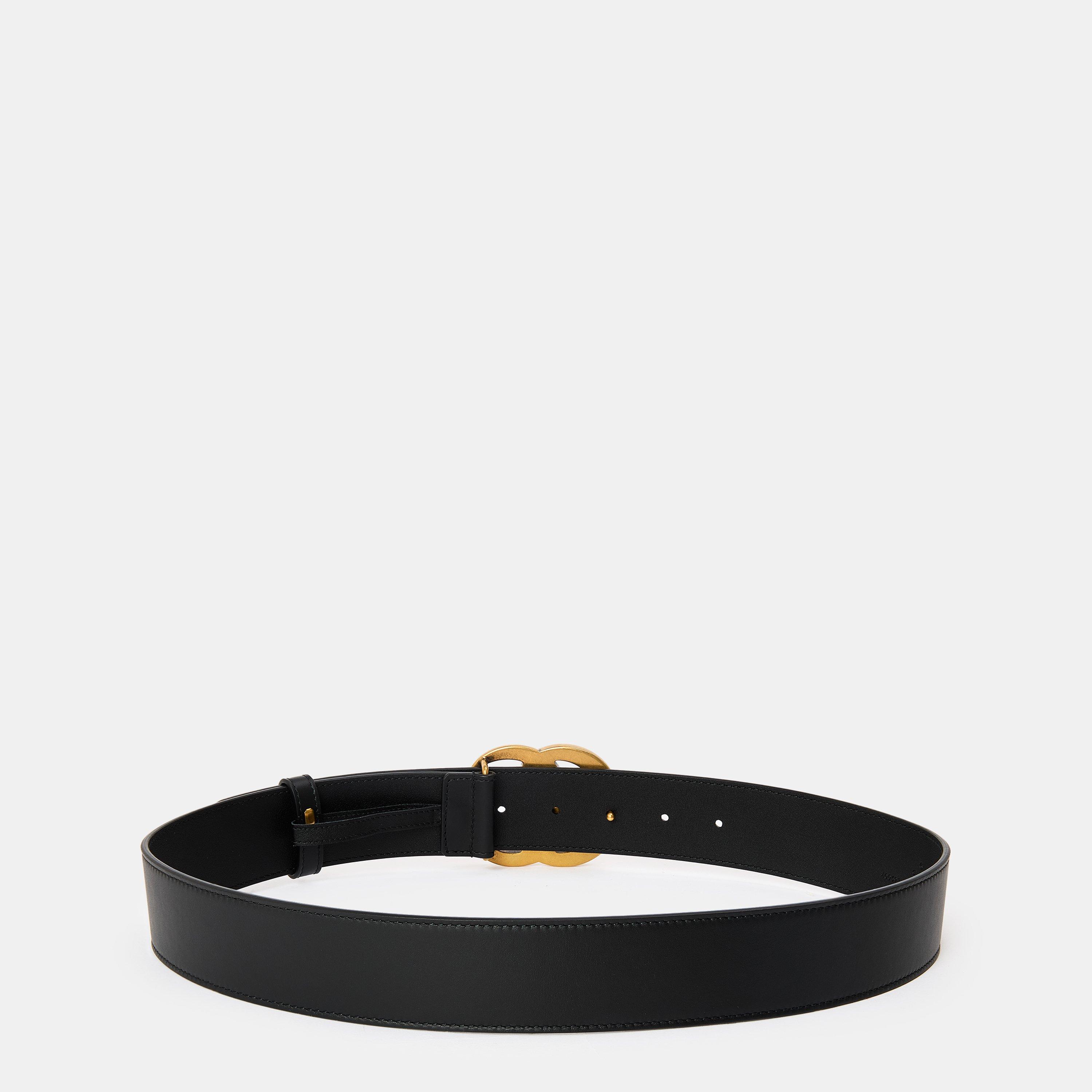 Gucci Women's Plain Leather Marmont Belt