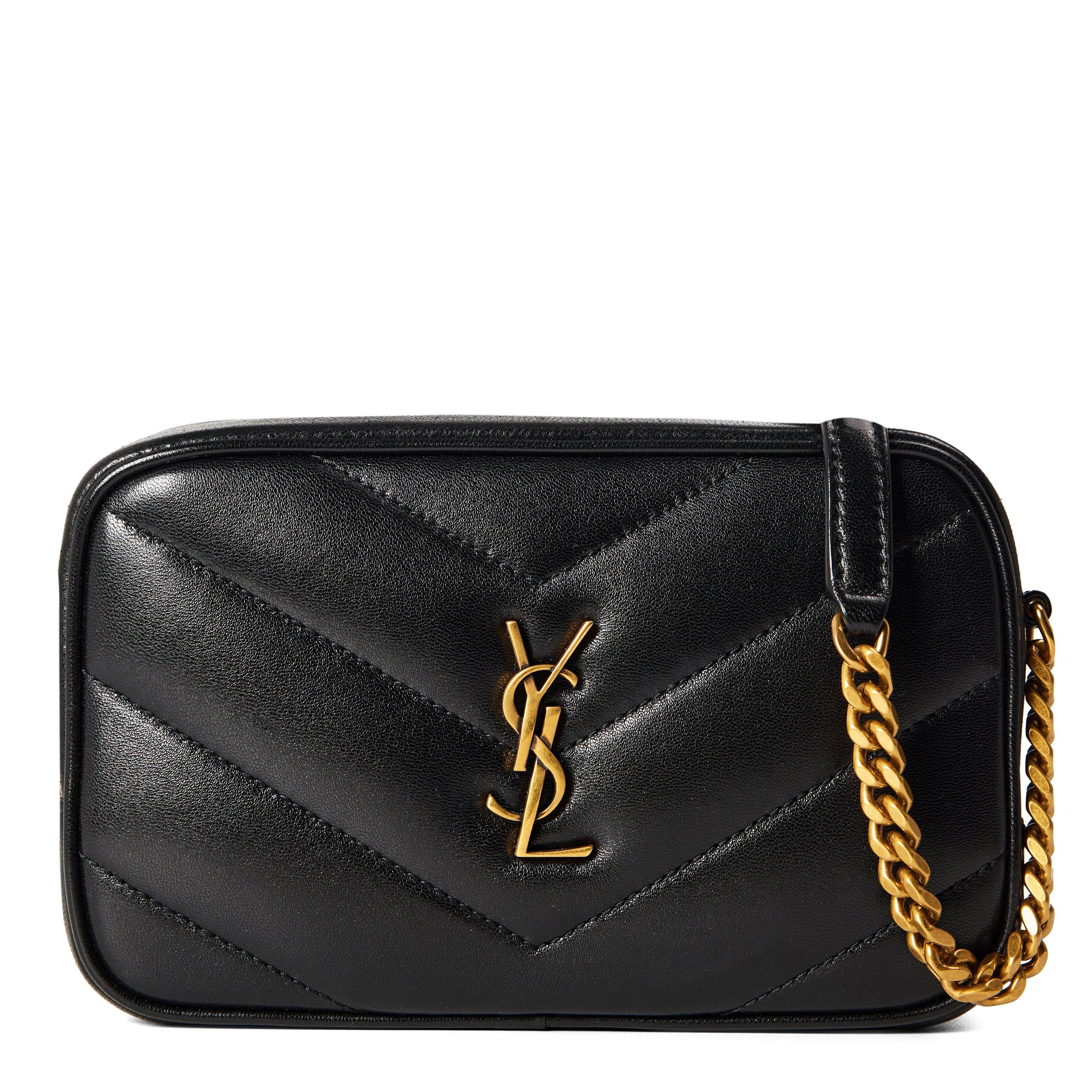 Saint Laurent Women's Mini Lou Leather Camera Bag