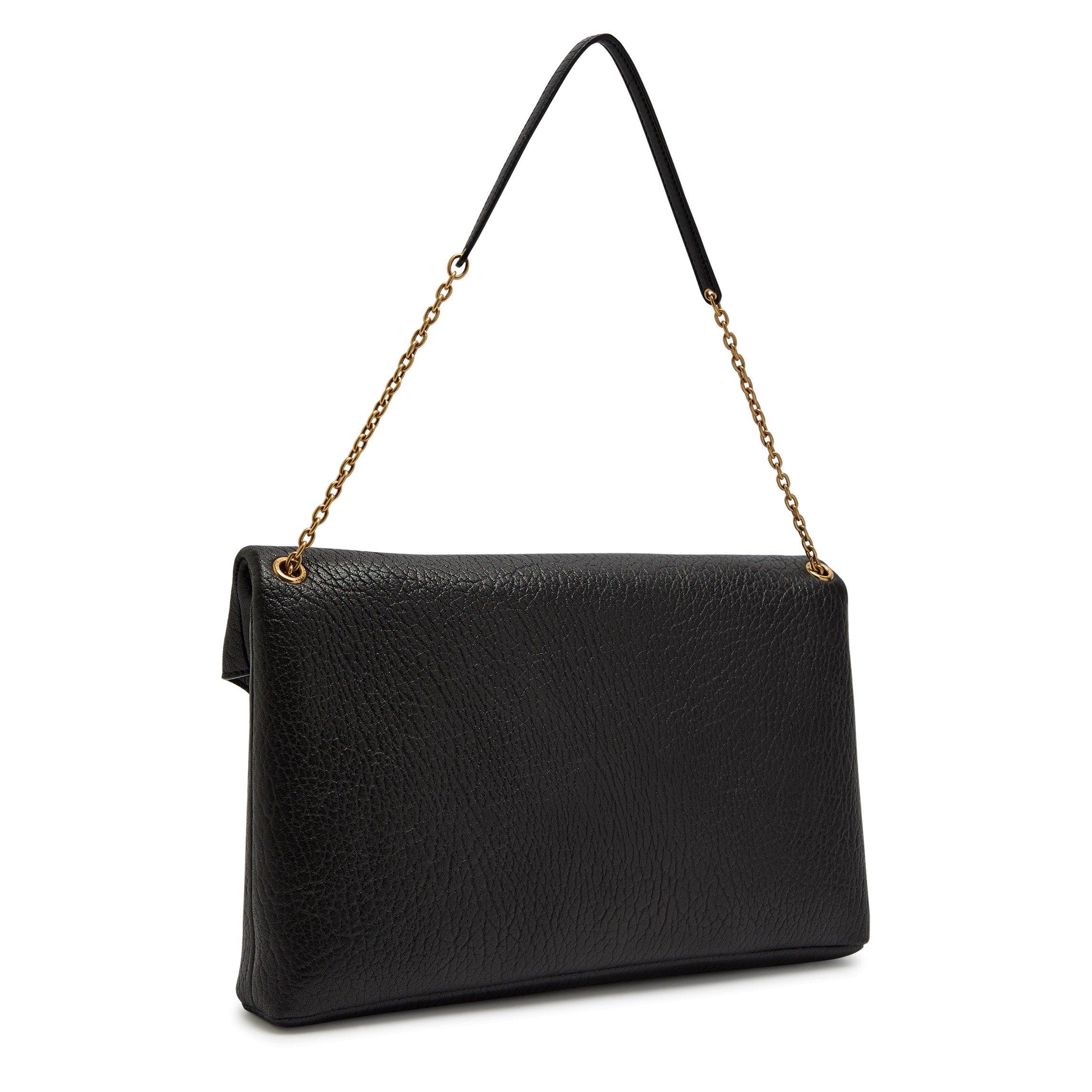 Saint Laurent Women's Envelope Leather Chain Pouch