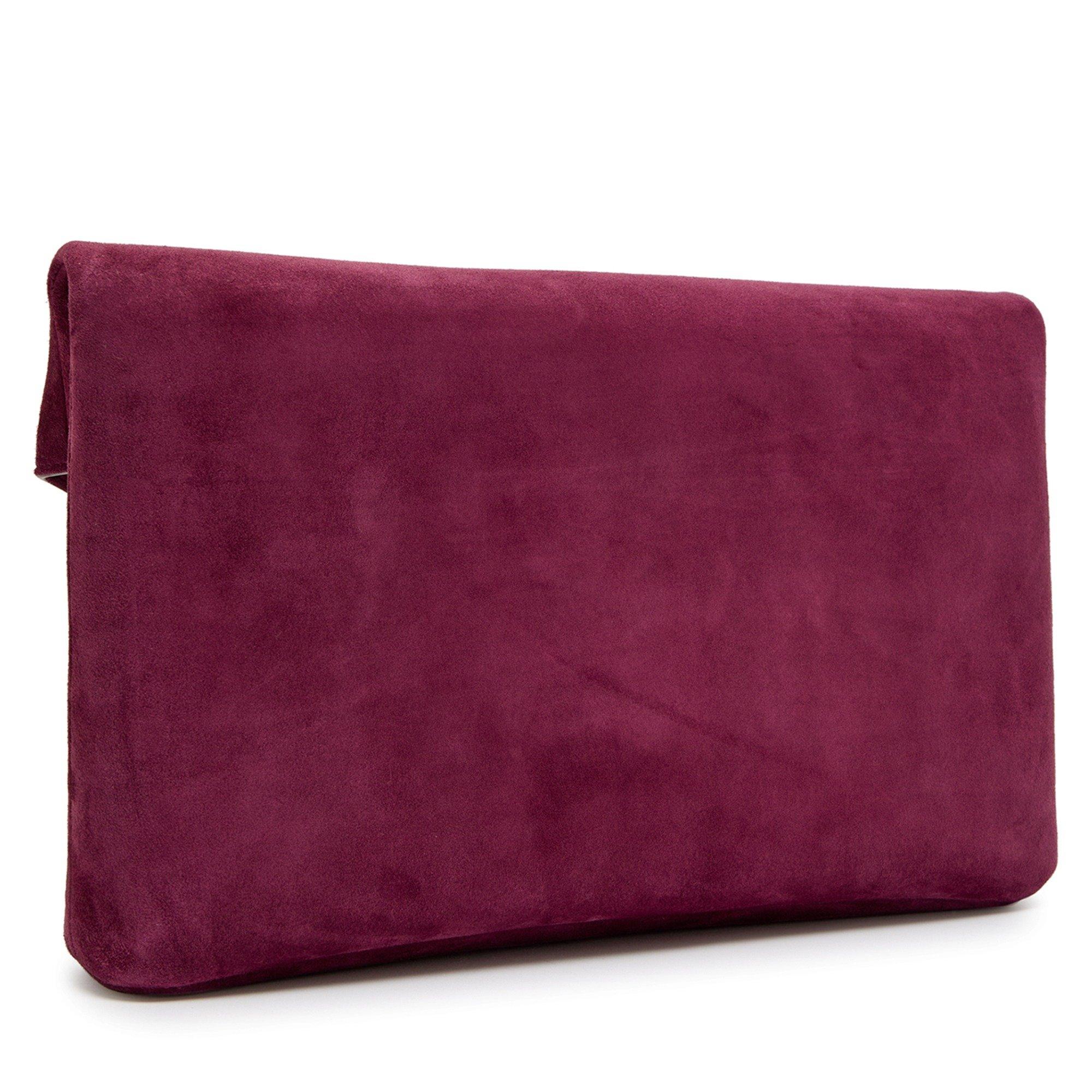 Saint Laurent Women’s Envelope Suede Wallet on Chain