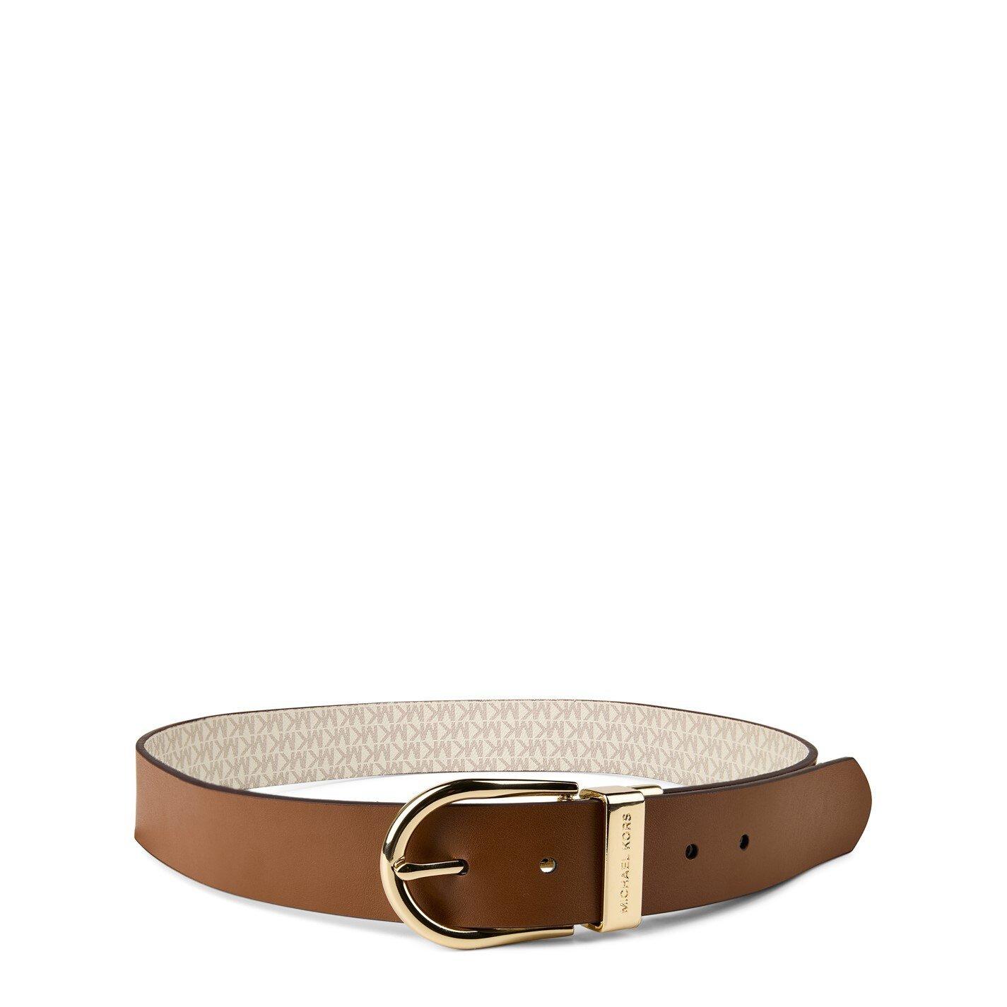 MICHAEL Michael Kors Leather Logo Belt