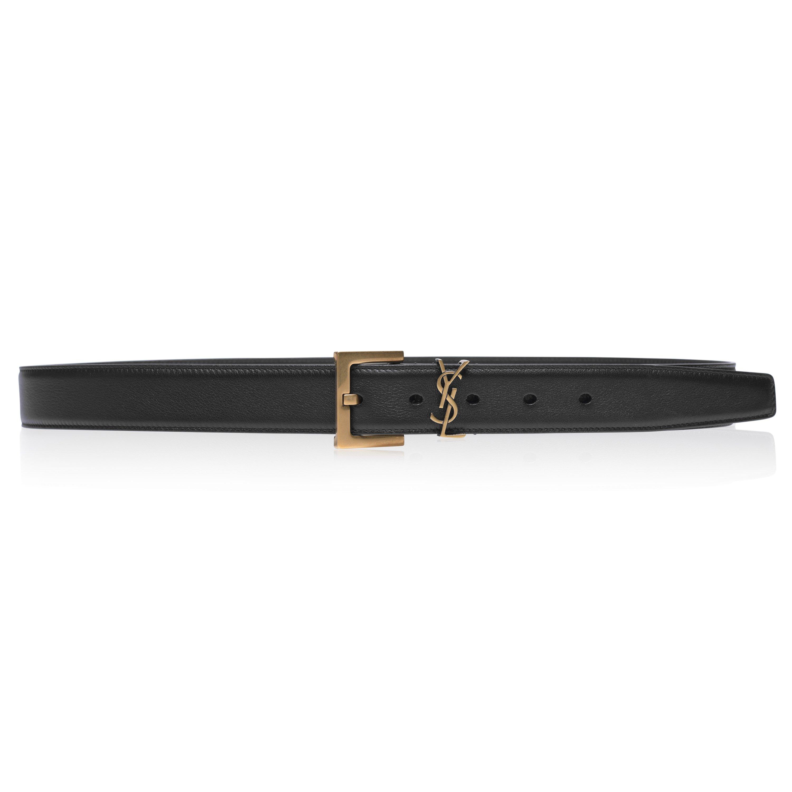Saint Laurent Smooth Cassandre Belt