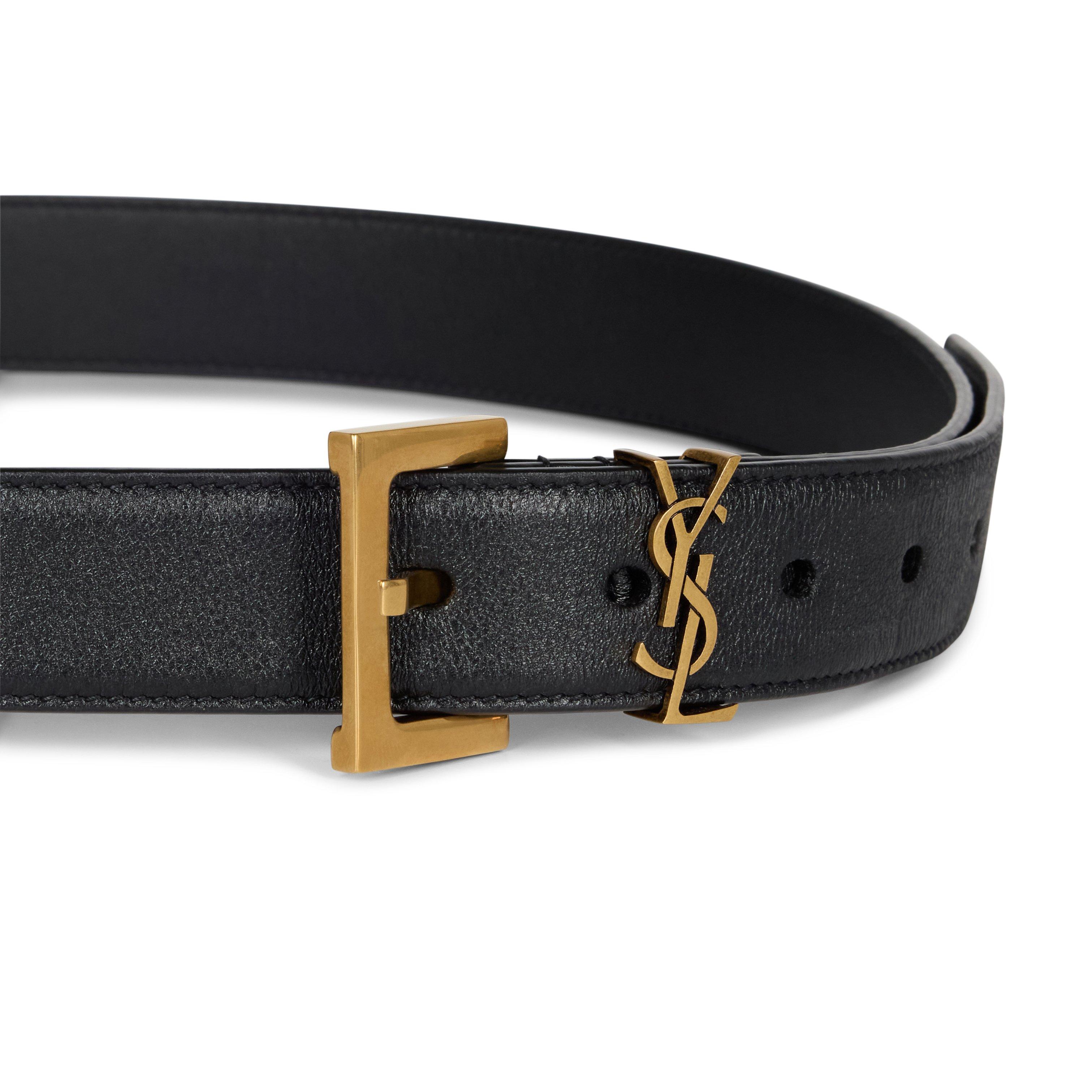 Saint Laurent Smooth Cassandre Belt