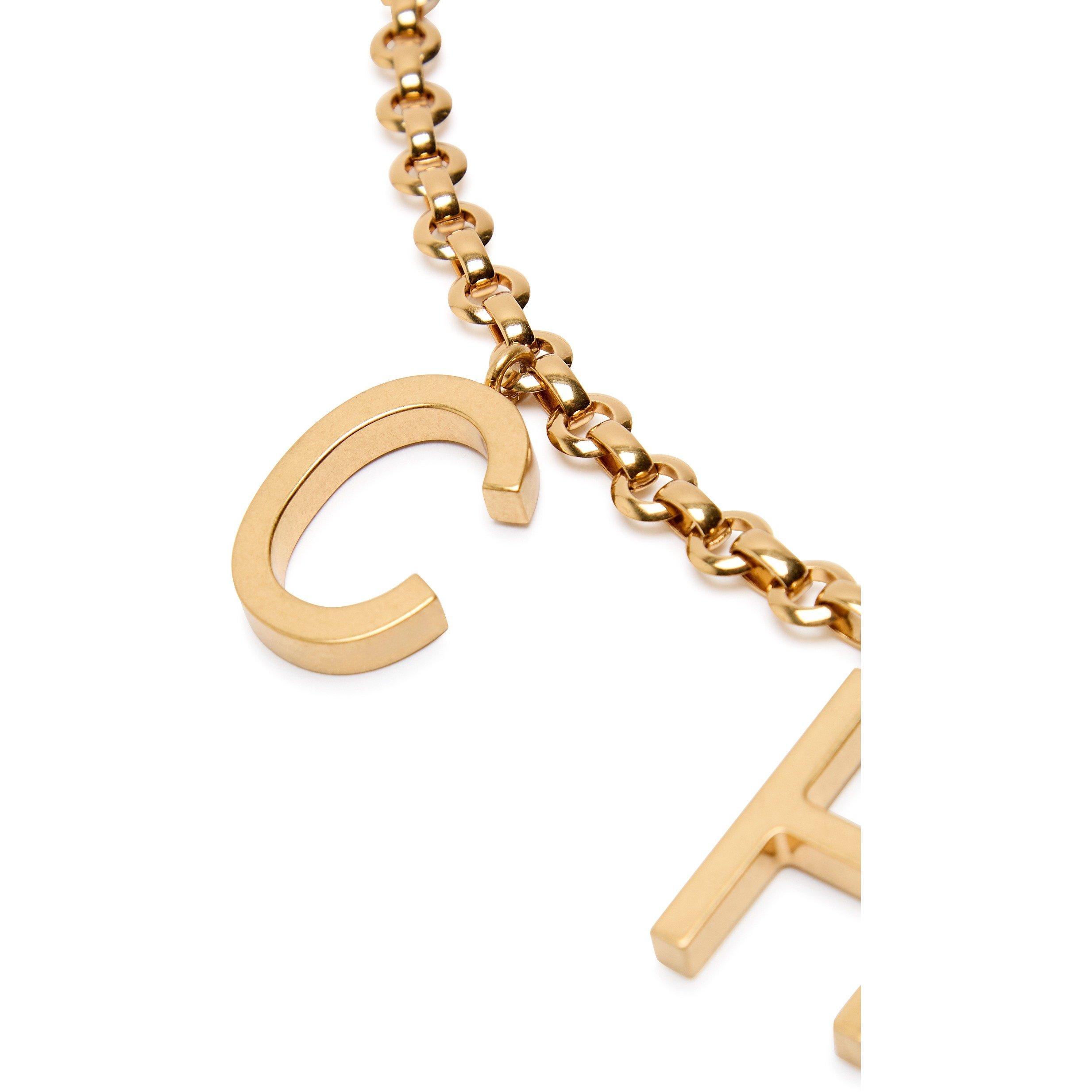 Chloe Women's Letters Metal Chain Belt