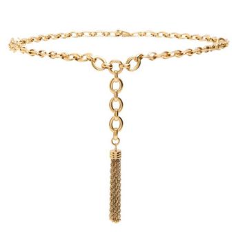 Women's Pompom Tassel Chain Belt