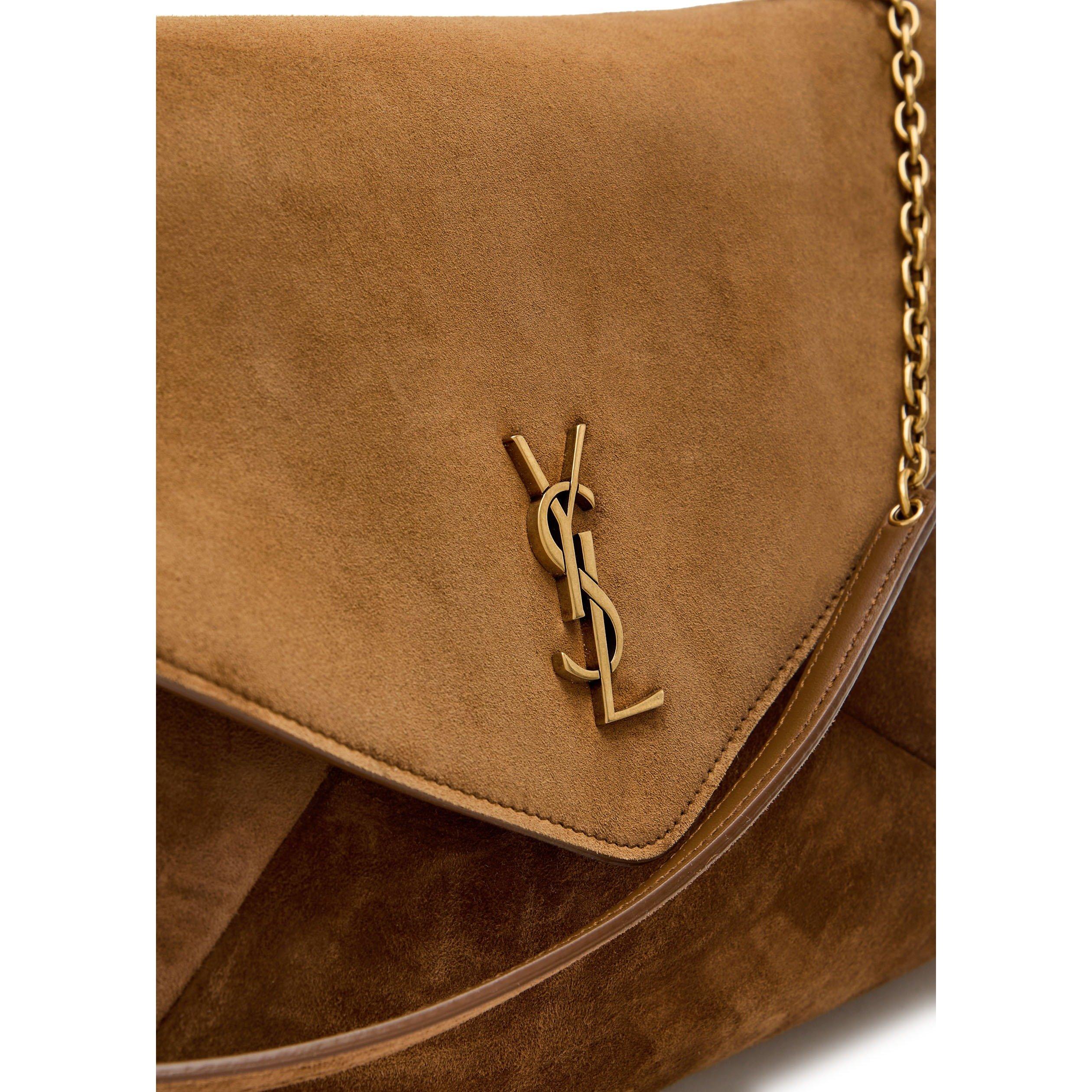Saint Laurent SOFT LOGO ENVELOPE POUCH SUEDE