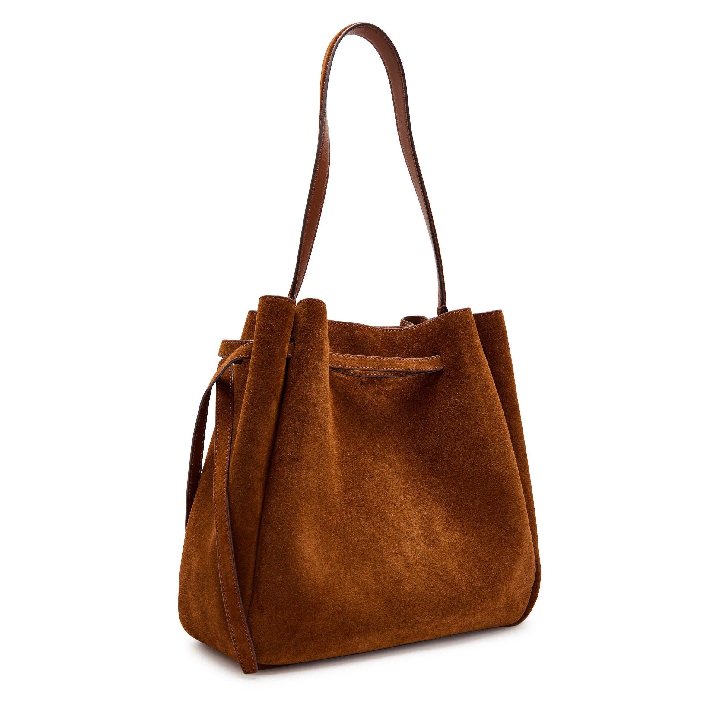 Tory Burch Romy Suede Large Bucket Bag